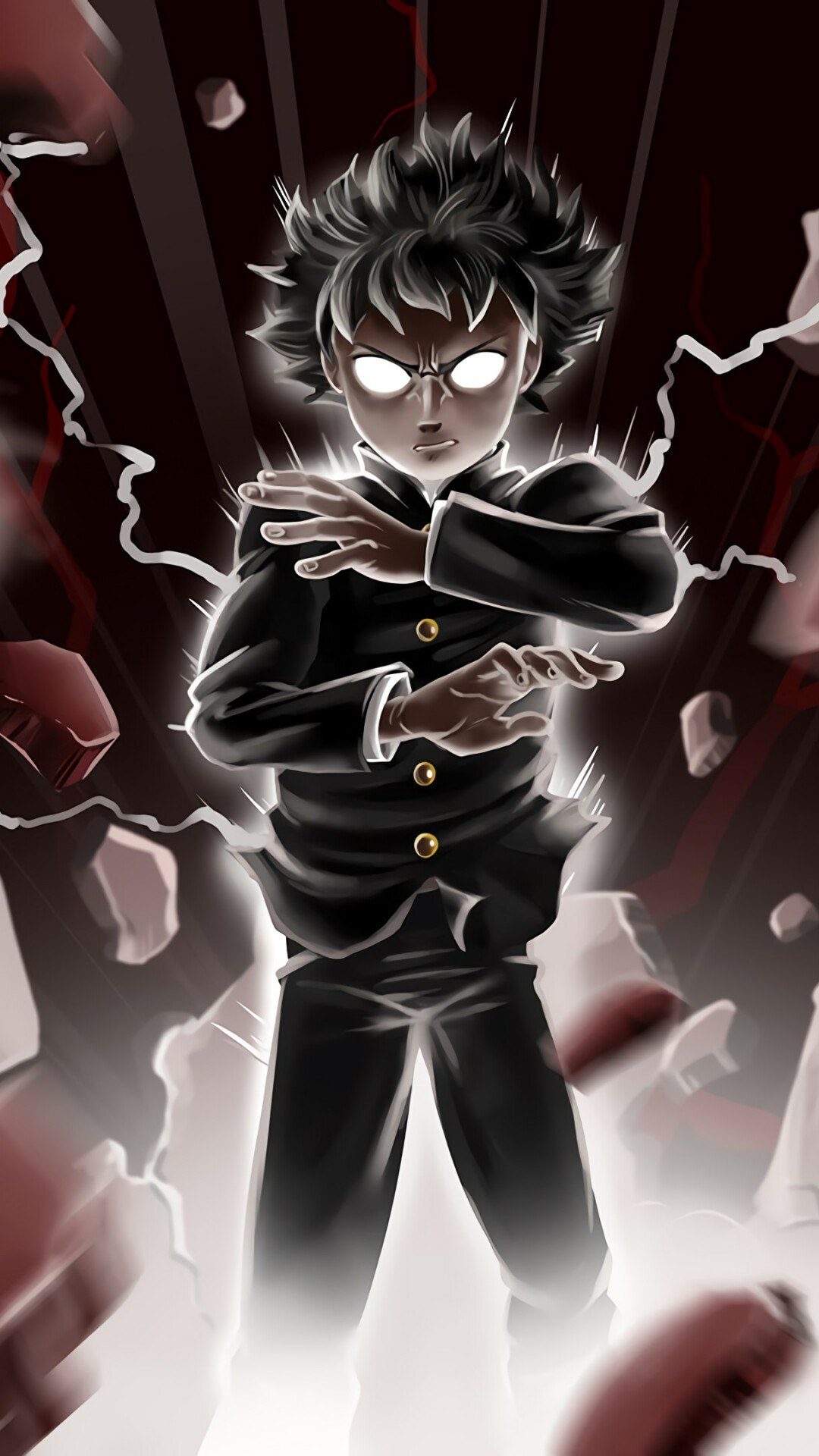 Mob Psycho 100, 4K Ultra HD, iPhone wallpapers, Free download, 1080x1920 Full HD Phone