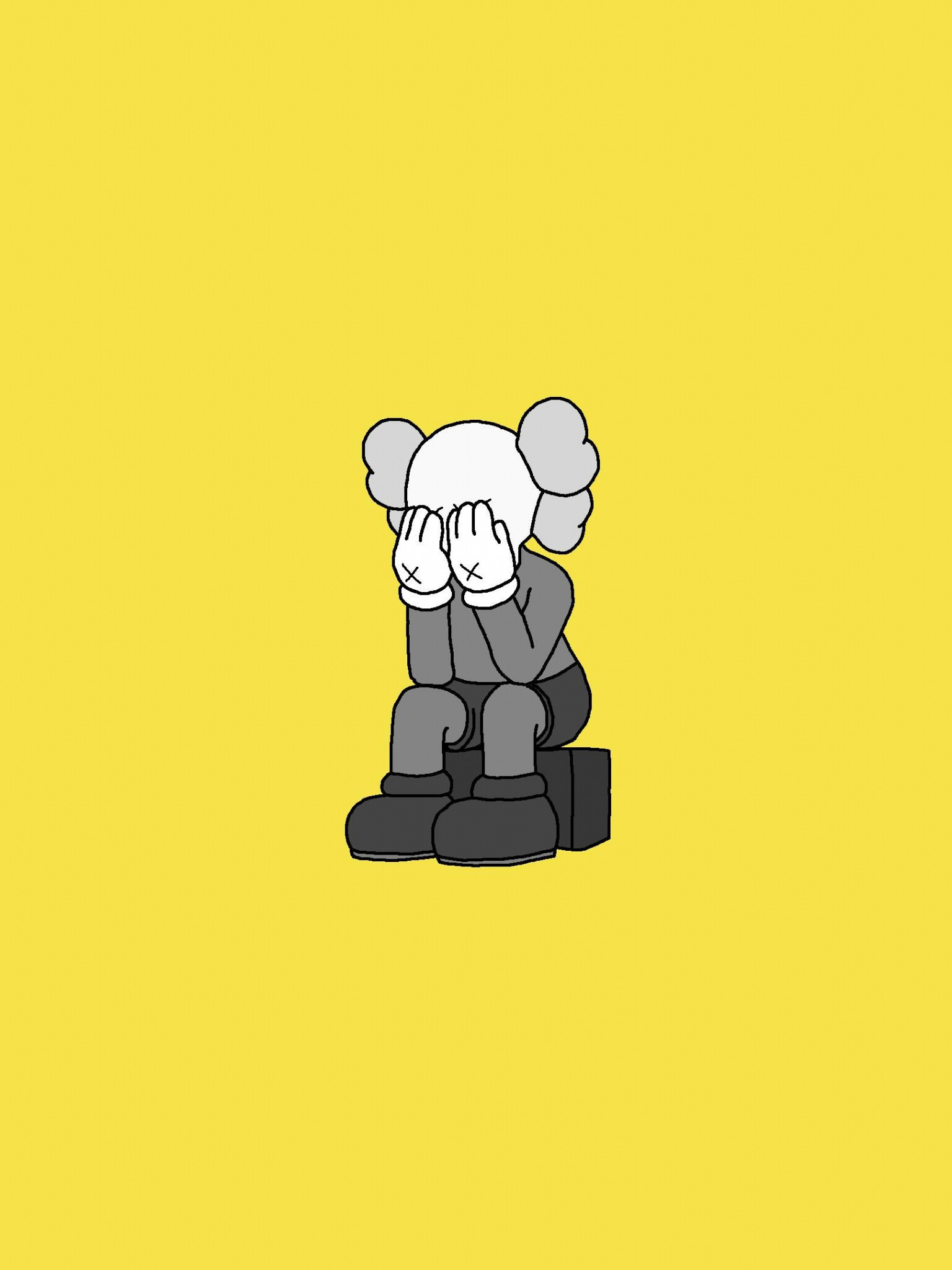 Original KAWS artwork, Personalized creation, Custom wallpaper design, High-resolution masterpiece, 1540x2050 HD Phone