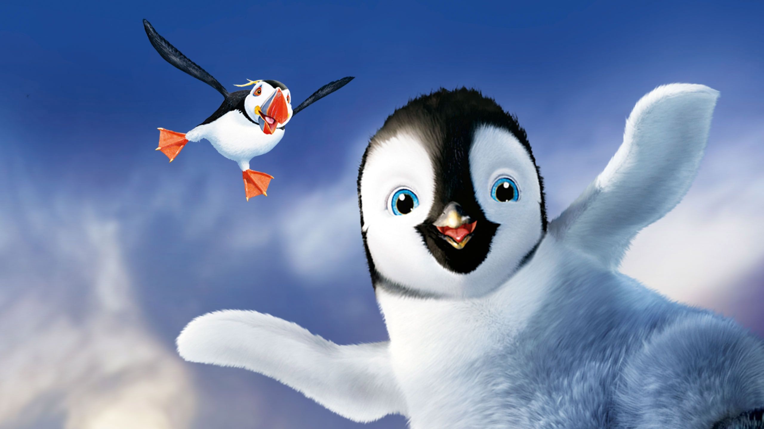 Sven and Mumble, Happy Feet Wallpaper, 2560x1440 HD Desktop