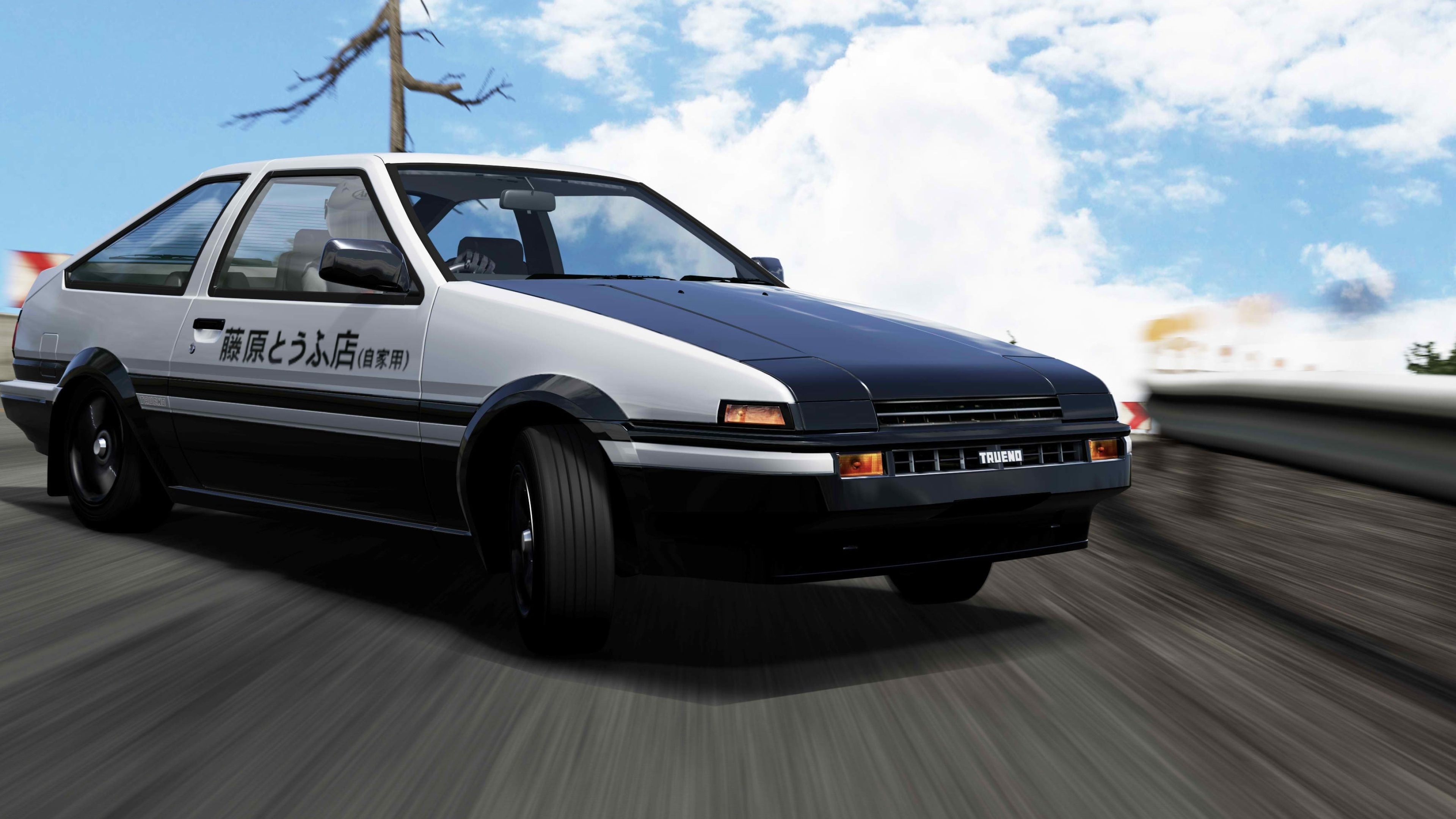 Toyota AE86, Initial D Wallpaper, 3840x2160 4K Desktop