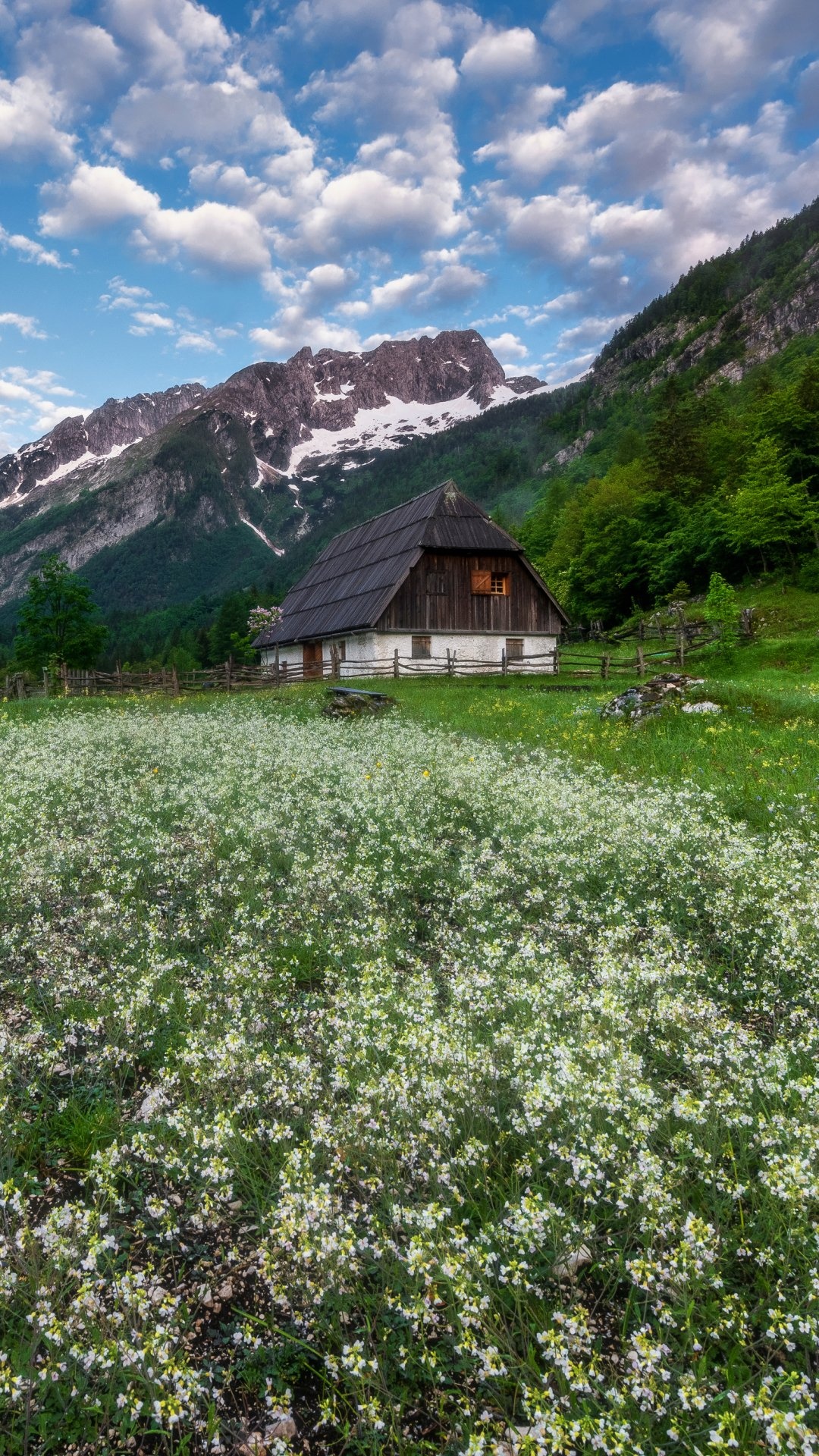 Trenta Valley, Houses Wallpaper, 1080x1920 Full HD Phone