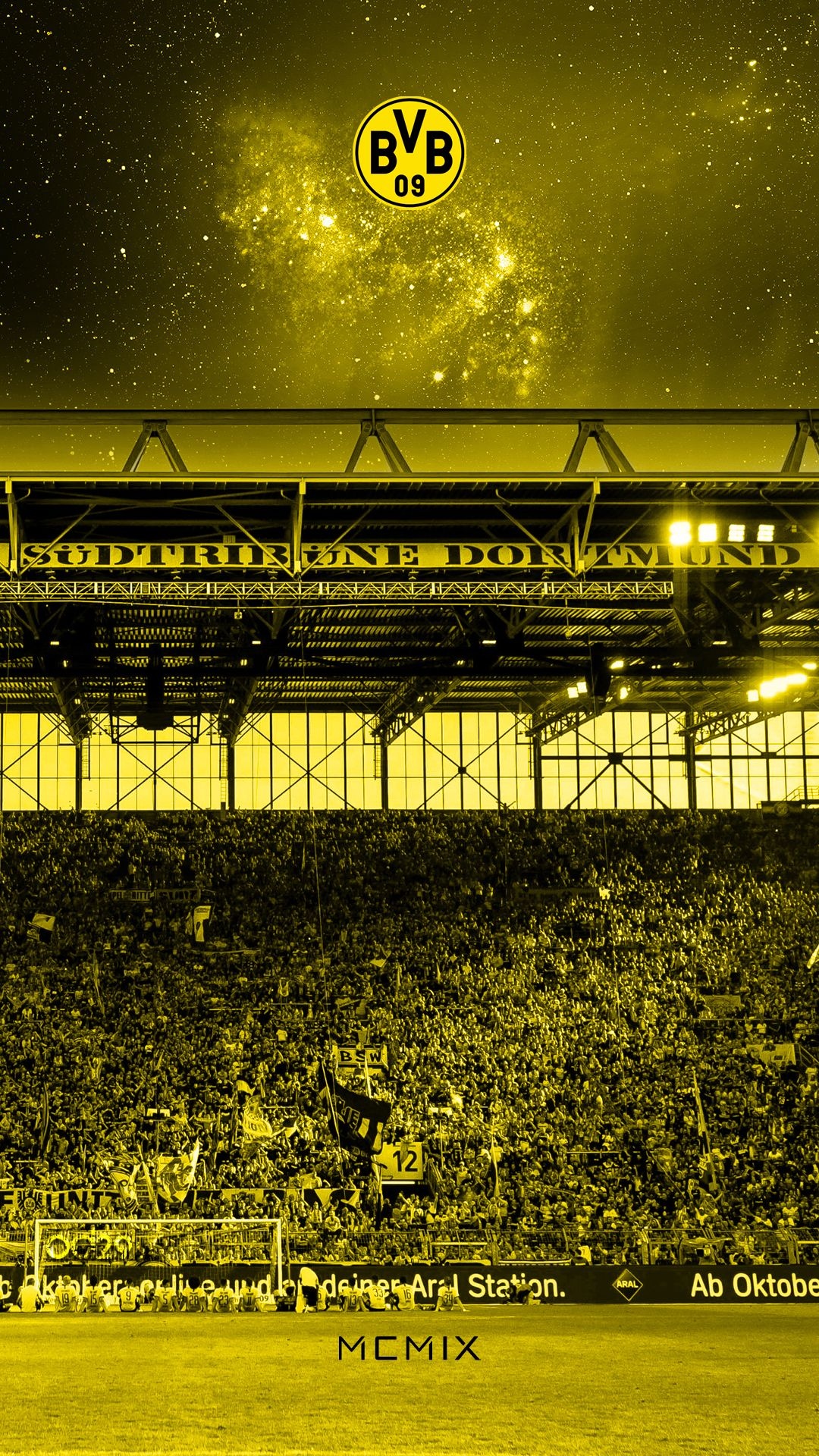 BVB Dortmund, Yellow wall, Borussia Dortmund, Football club, 1080x1920 Full HD Phone