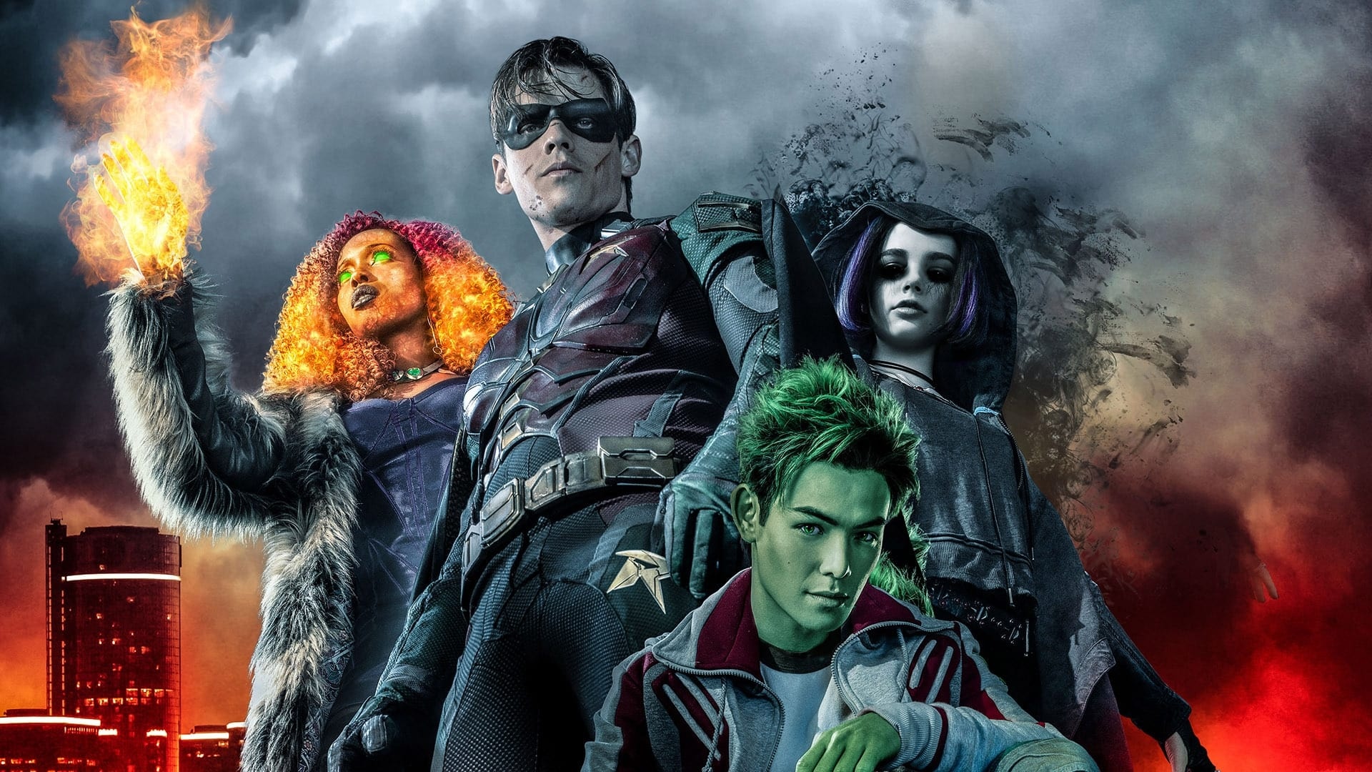 Titans TV series, DC Comics, Action-packed, Superhero team, 1920x1080 Full HD Desktop