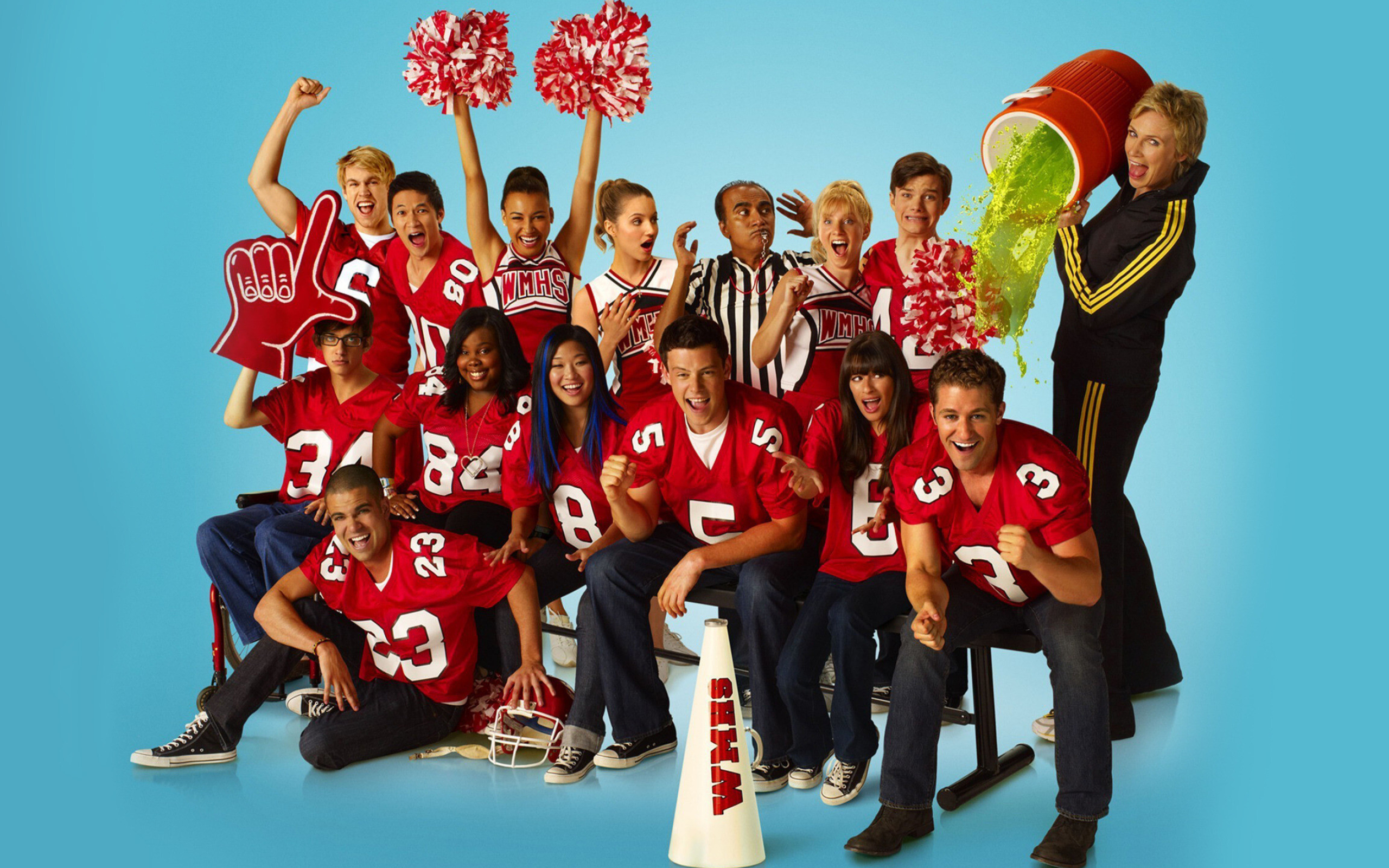 Glee TV show, Colorful backgrounds, High-definition visuals, Musical drama, 2560x1600 HD Desktop