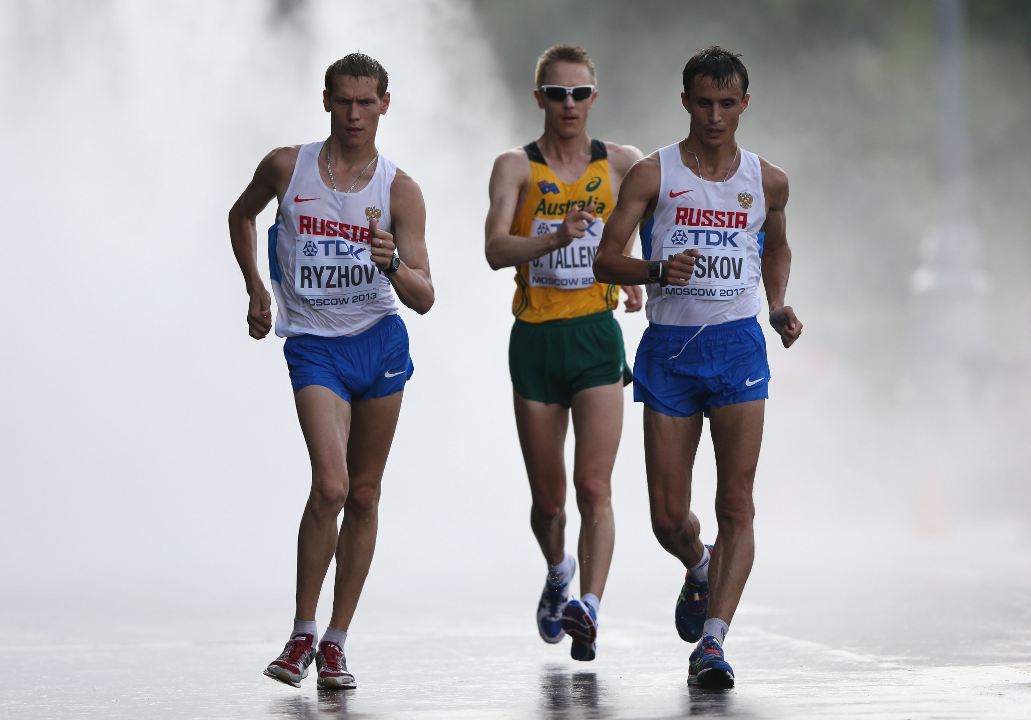 Mikhail Ryzhov, Ivan Noskov, and Jared Tallent, Racewalking Wallpaper, 2050x1430 HD Desktop