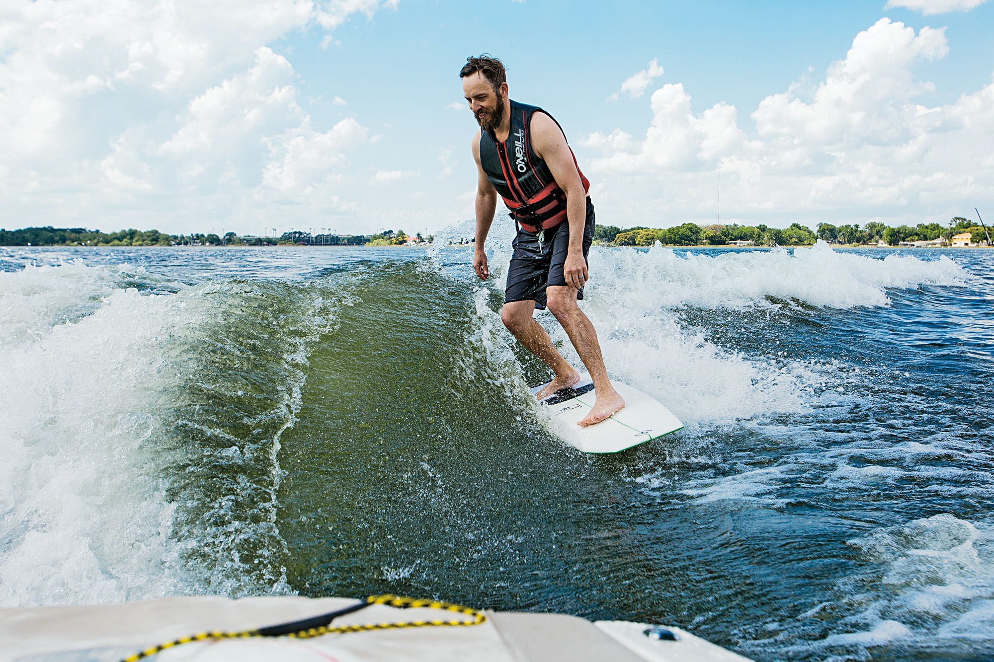 Wakesurfing, Boat wake, Wakeboarding mag, Riding the surf, 2000x1340 HD Desktop