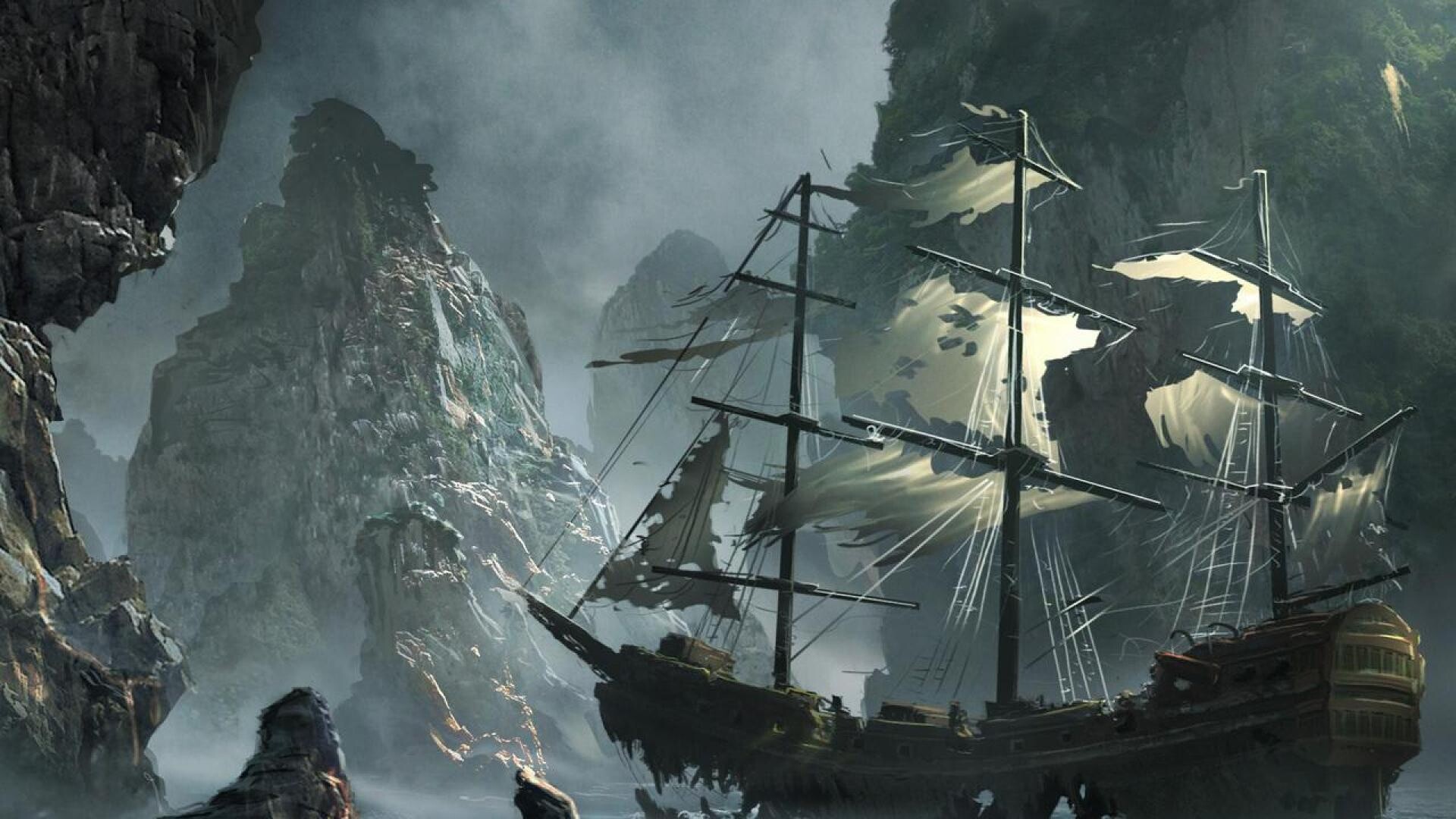 Ghost Ship, HQ desktop wallpapers, HD4Desktop, Ghost ships, 1920x1080 Full HD Desktop