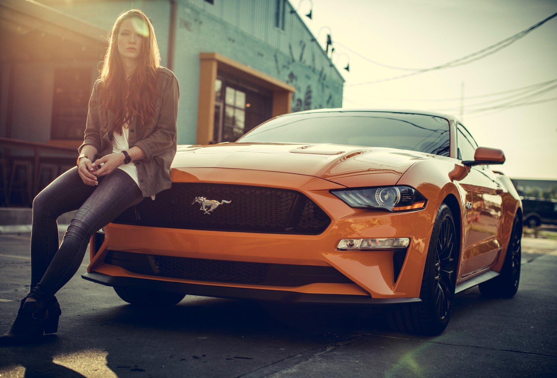 Mustang GT, Girls and Muscle Cars Wallpaper, 1920x1310 HD Desktop