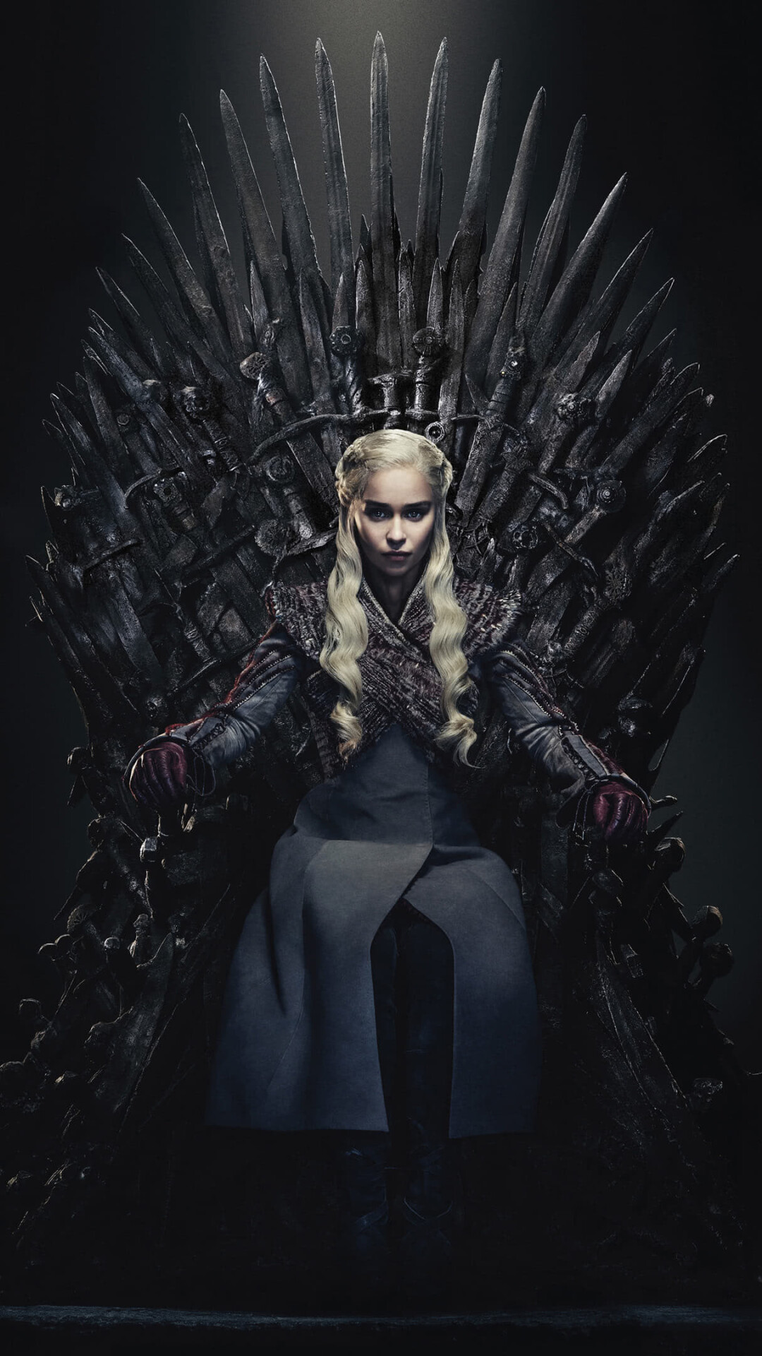 Game of Thrones, Iron Throne, Daenerys Targaryen, UHD 4K wallpaper, 1080x1920 Full HD Phone