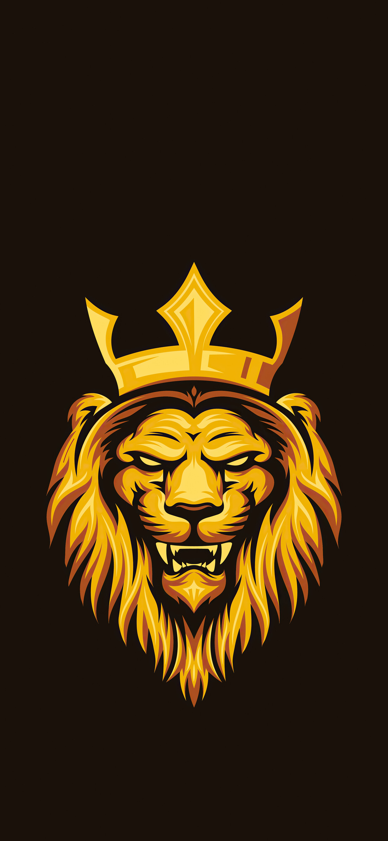 Minimalist lion art, 4K iPhone wallpaper, Stylish simplicity, Striking visuals, 1250x2690 HD Phone