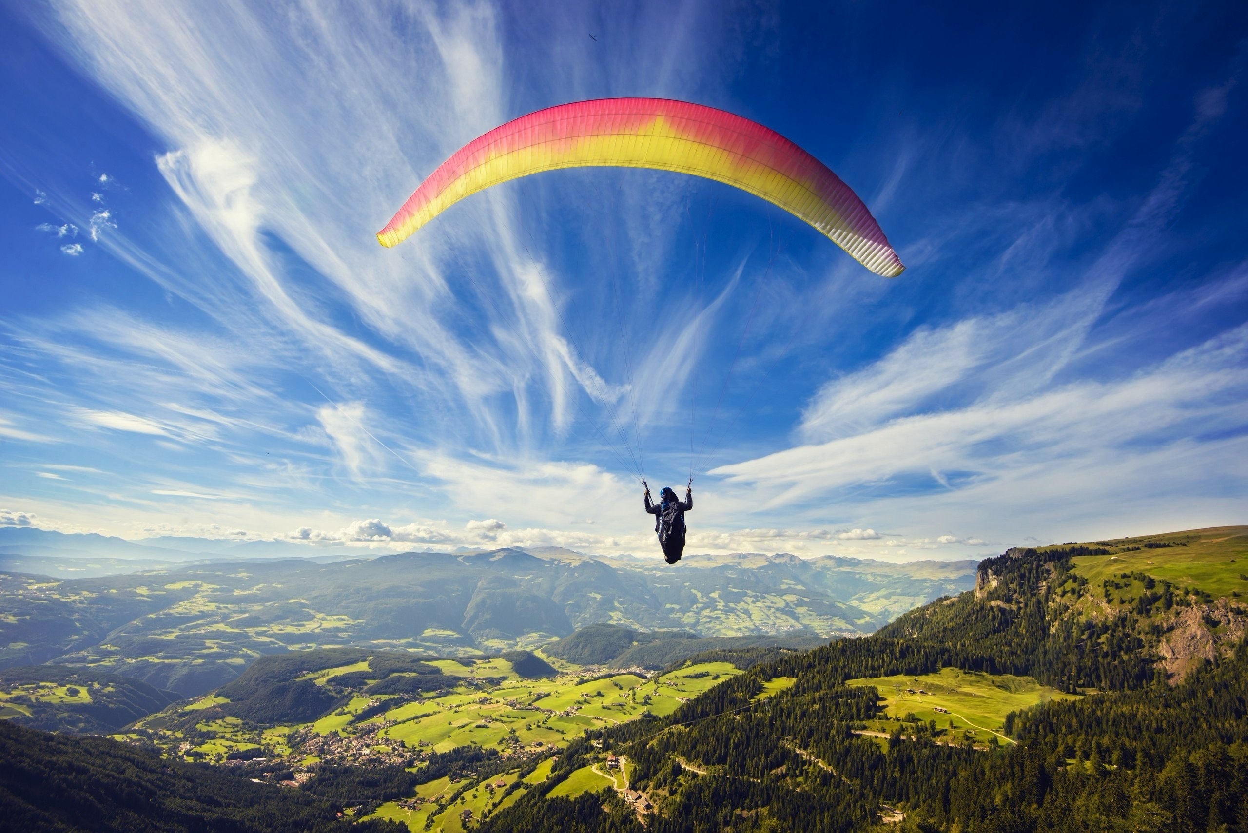 Paragliding sport, HD wallpapers, Stunning backgrounds, Sky-high thrill, 2560x1710 HD Desktop