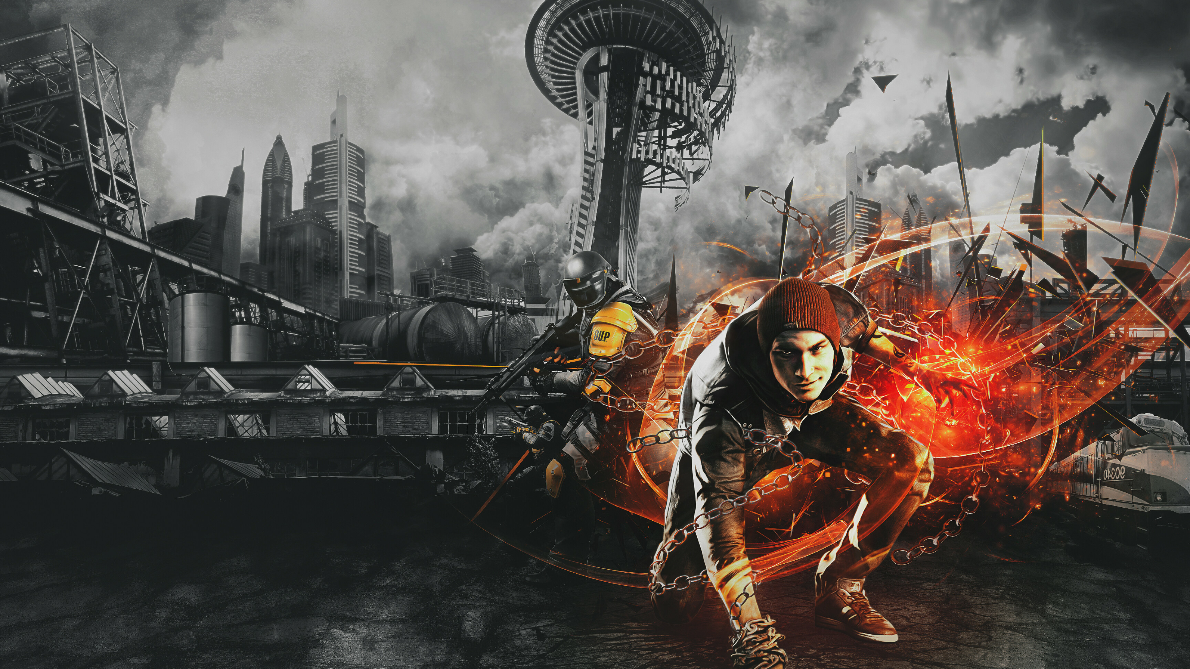 InFAMOUS, Infamous Second Son, 4K wallpaper, Syanart Station, 3840x2160 4K Desktop