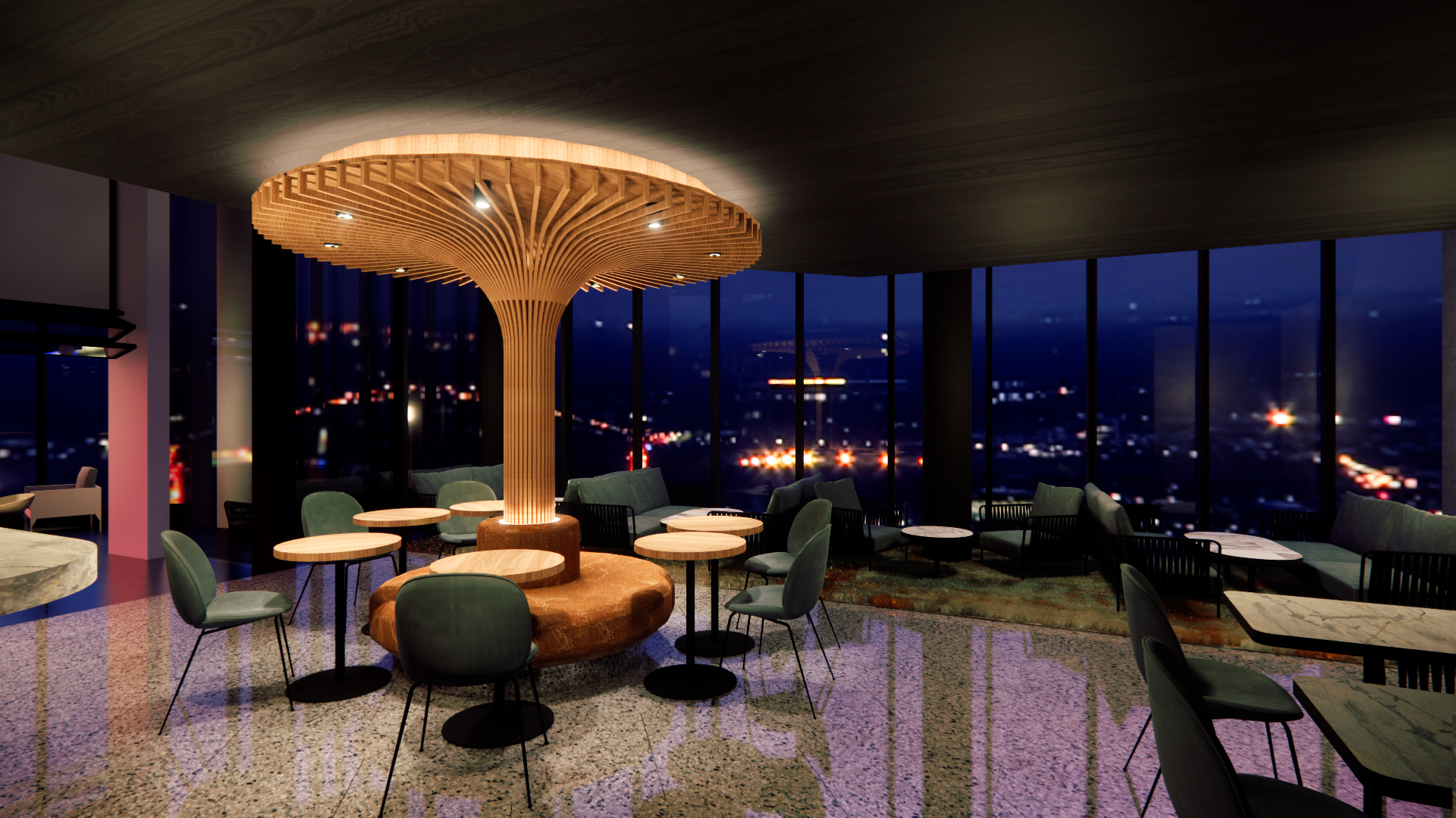 Sky bar, Melbourne, 2022 opening, Skyline views, 1920x1080 Full HD Desktop