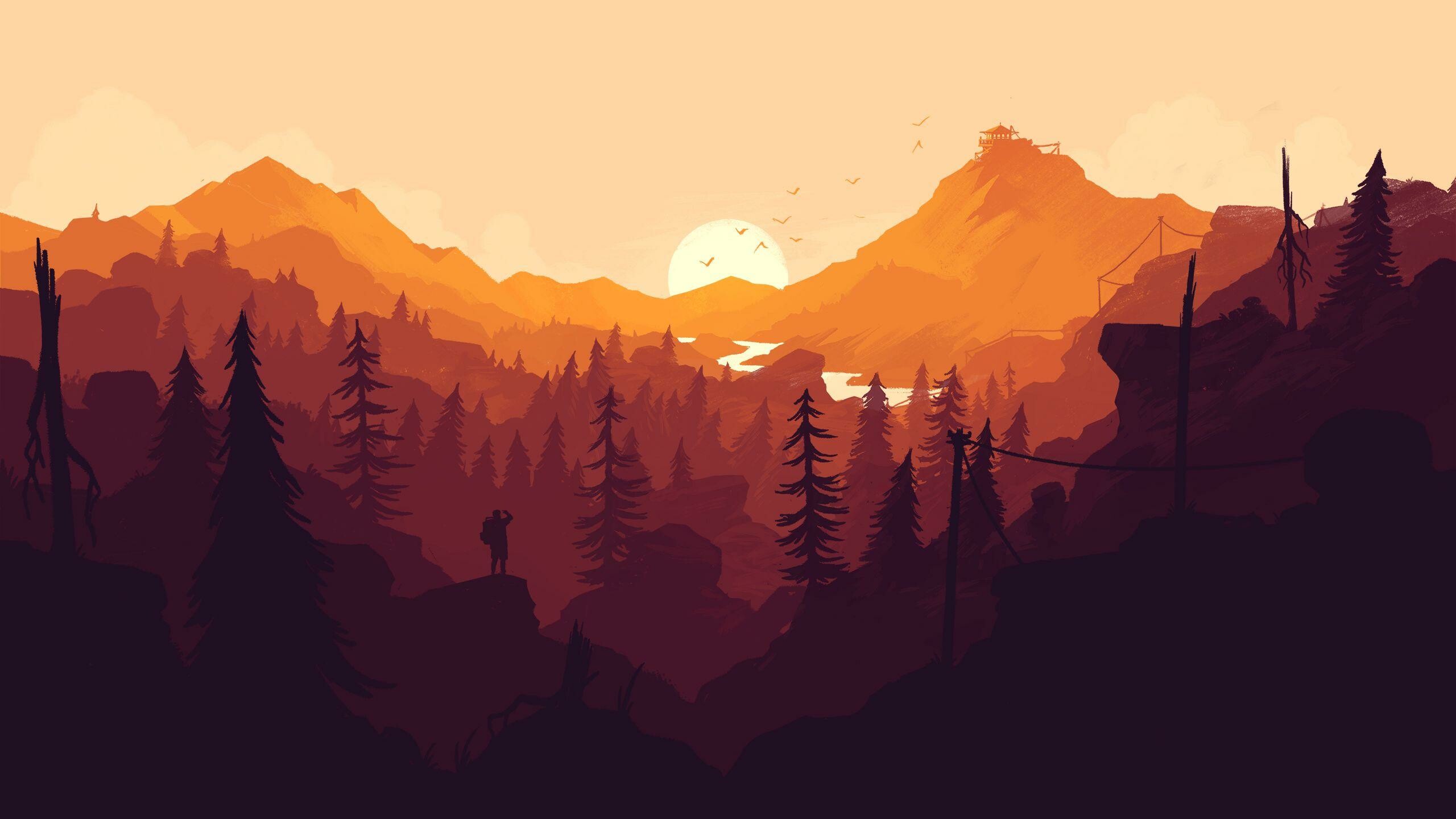 Firewatch, 1080p wallpapers, 2560x1440 HD Desktop