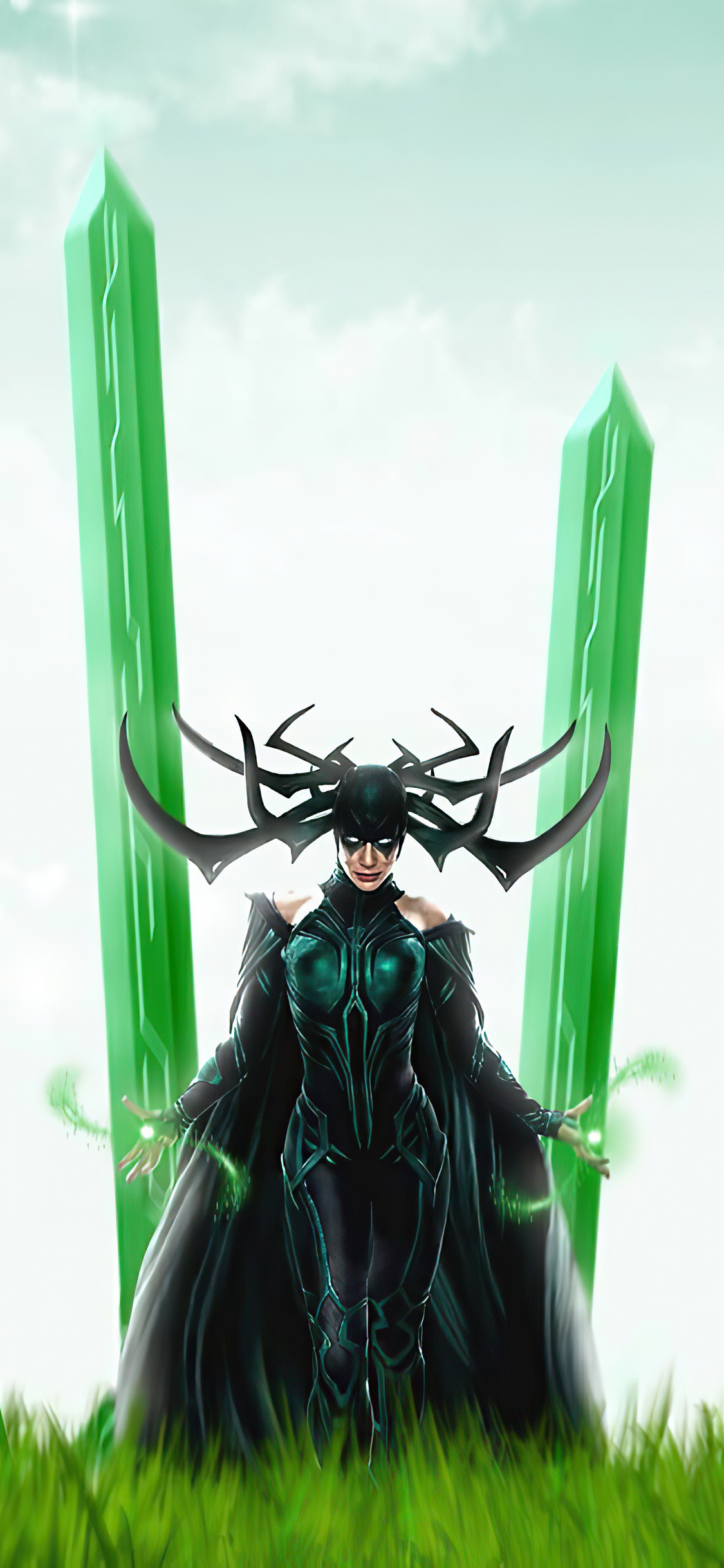 Hela, Fan artwork, iPhone, Wallpaper, 1130x2440 HD Phone