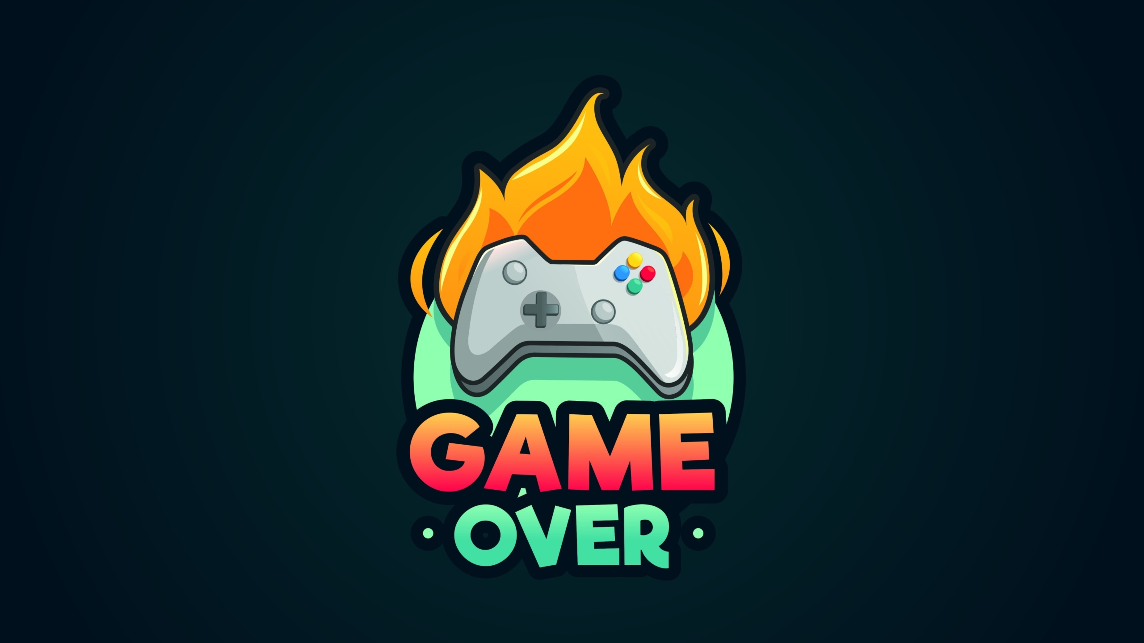 Game Over, Minimalistic approach, High-resolution, Artistic, 3840x2160 4K Desktop