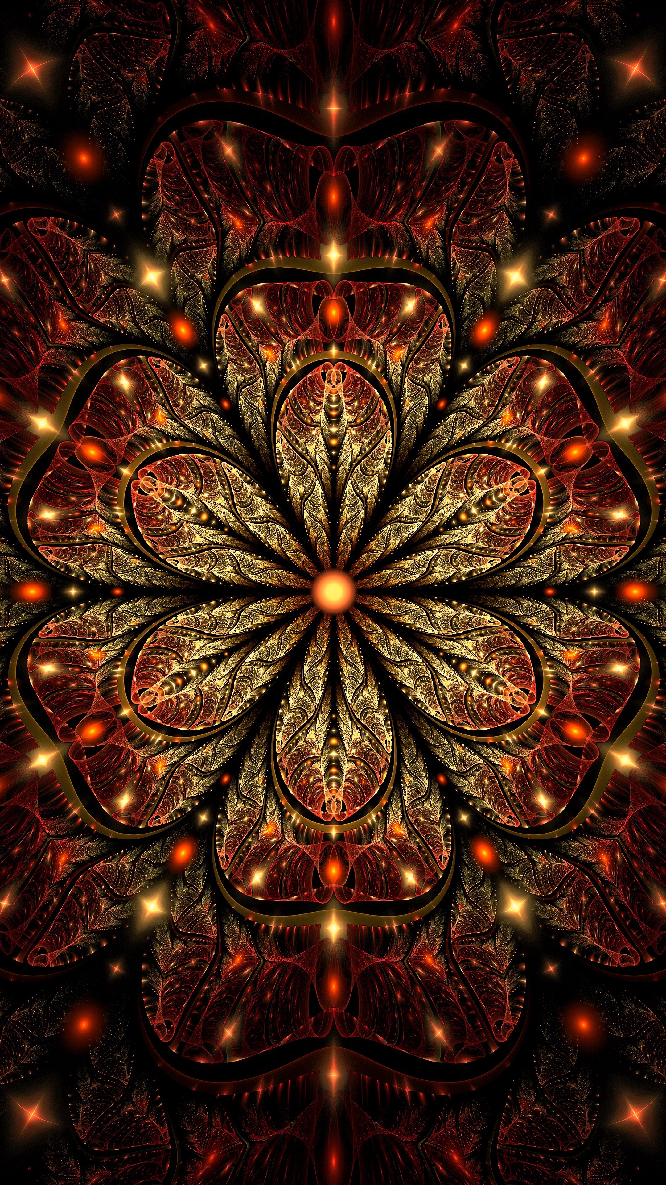 Fractal, Mandalas Wallpaper, 2160x3840 4K Phone