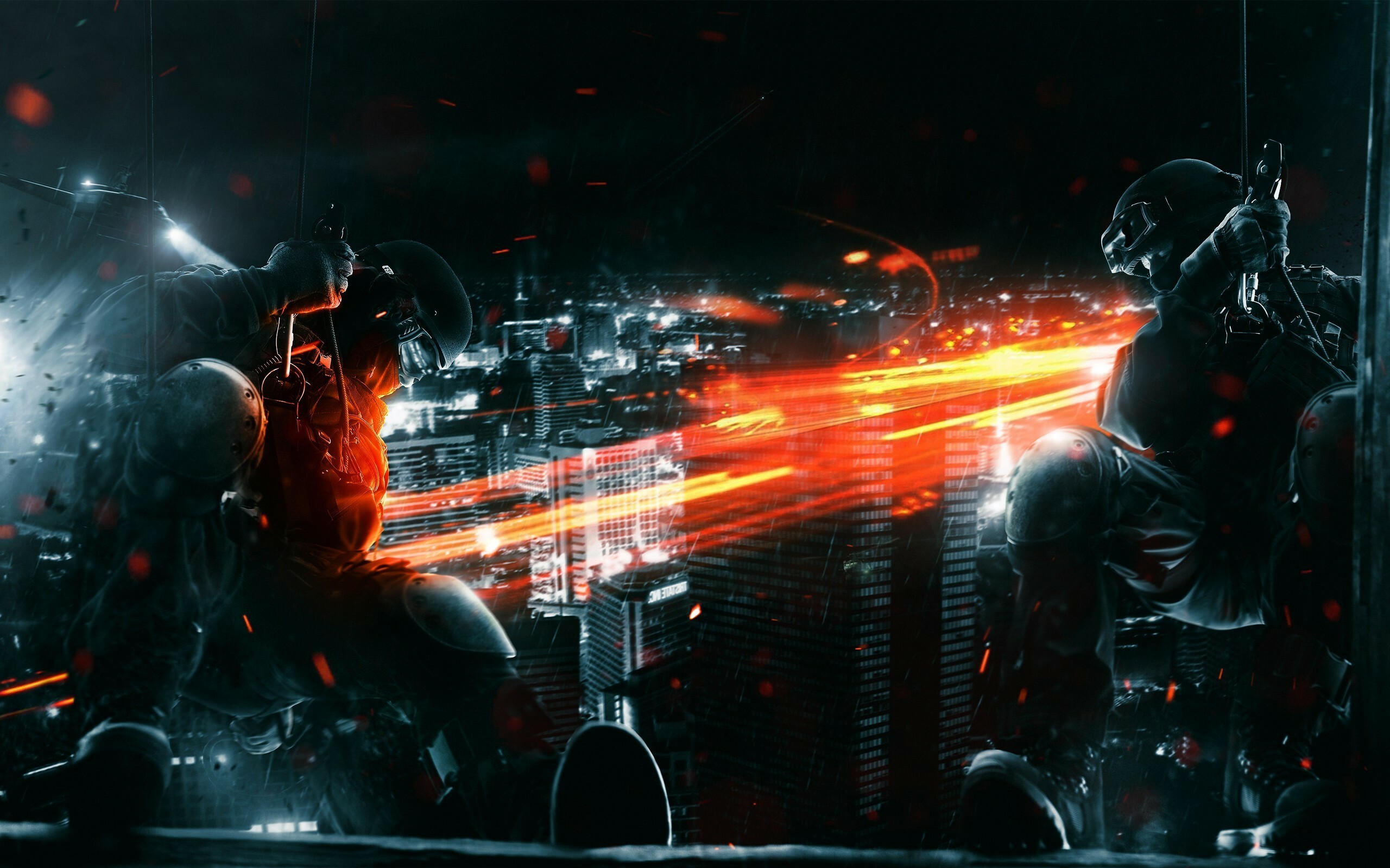 Explosive gaming wallpaper, Battlefield theme, HD resolution, Mobile and tablet-ready, 2560x1600 HD Desktop