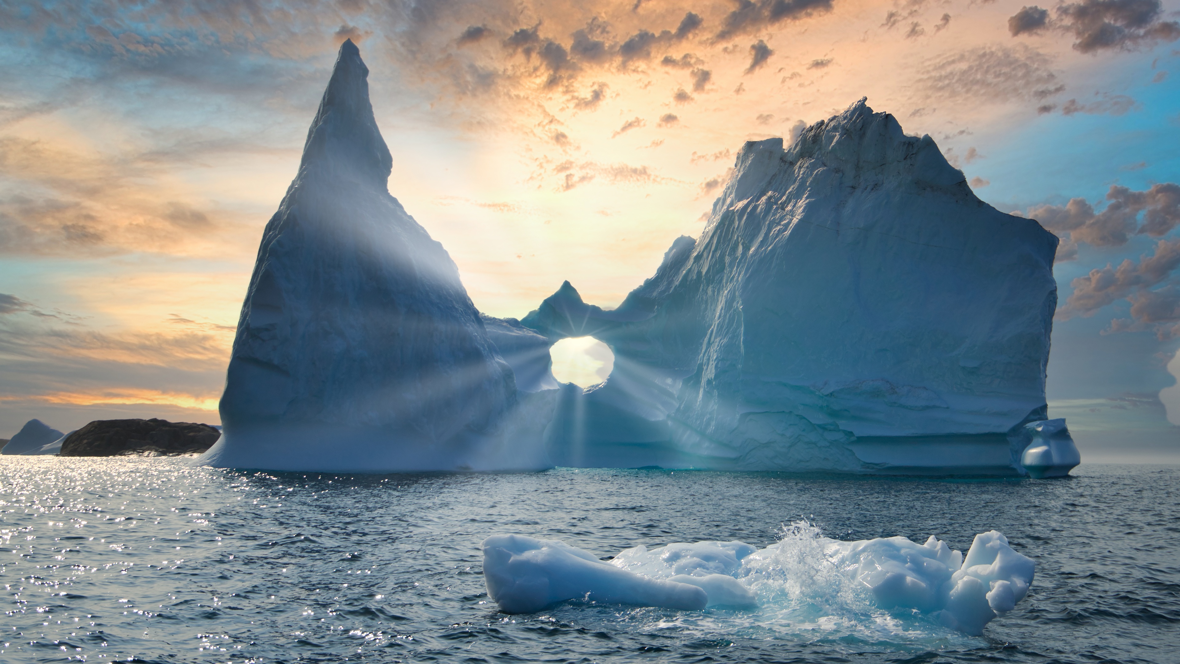 Iceberg, Greenland Wallpaper, 3840x2160 4K Desktop