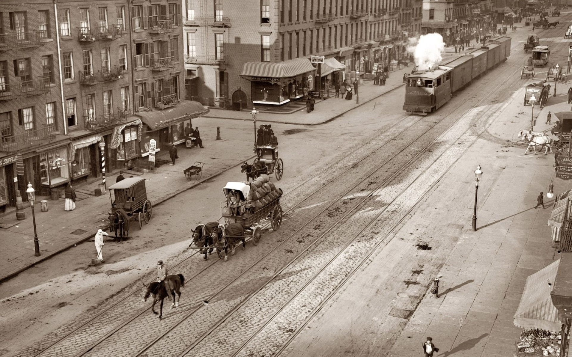 Vintage New York City, Evocative wallpapers, Timeless nostalgia, Urban allure, 1920x1200 HD Desktop