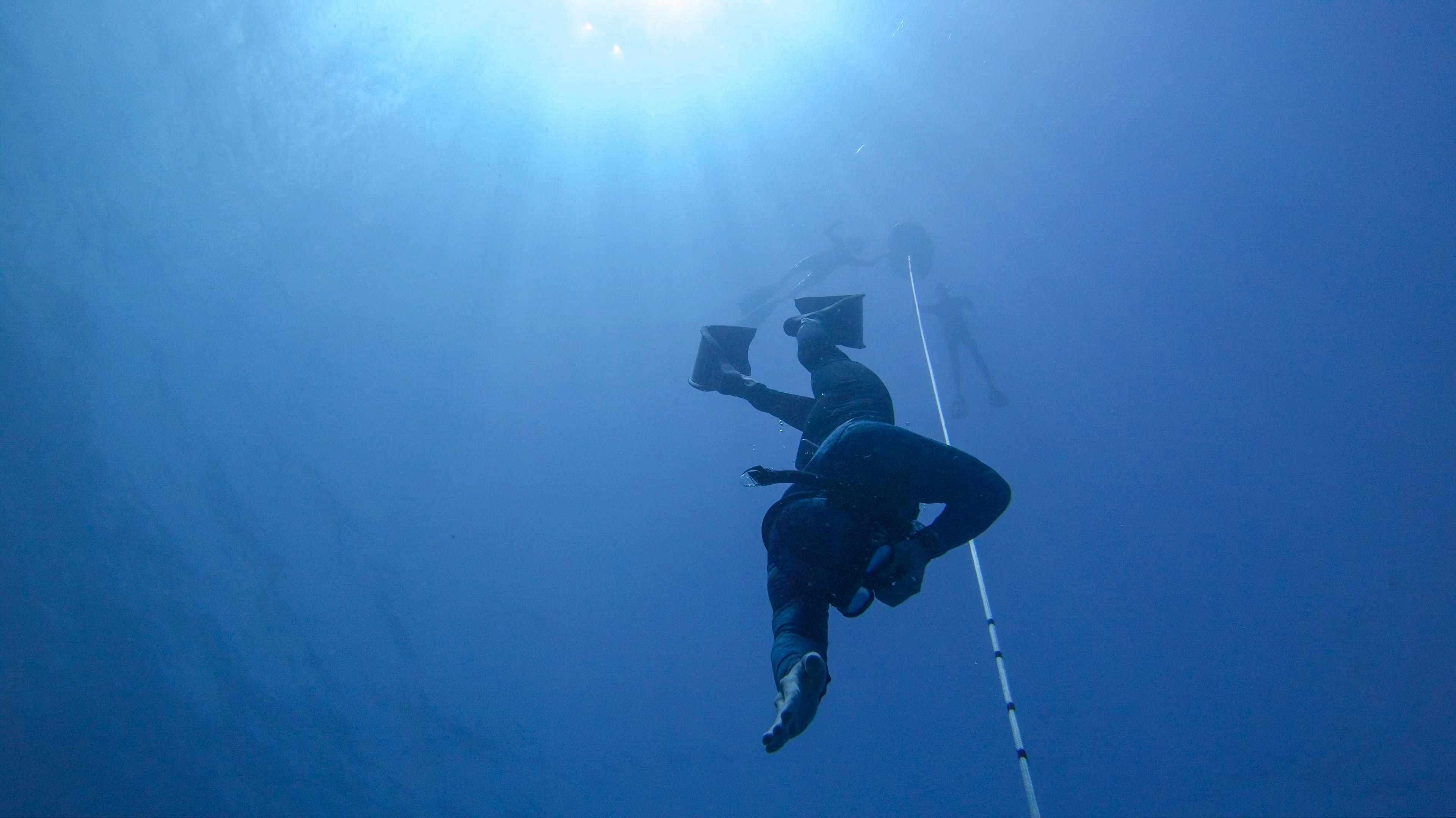 Florida Keys freediving, Descending to depths, Freediving course, R The Depths Below, 3840x2160 4K Desktop