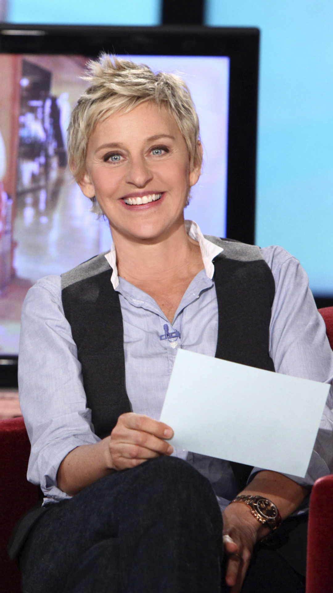 Ellen DeGeneres, High-quality wallpaper, Full HD pictures, 1080x1920 Full HD Phone