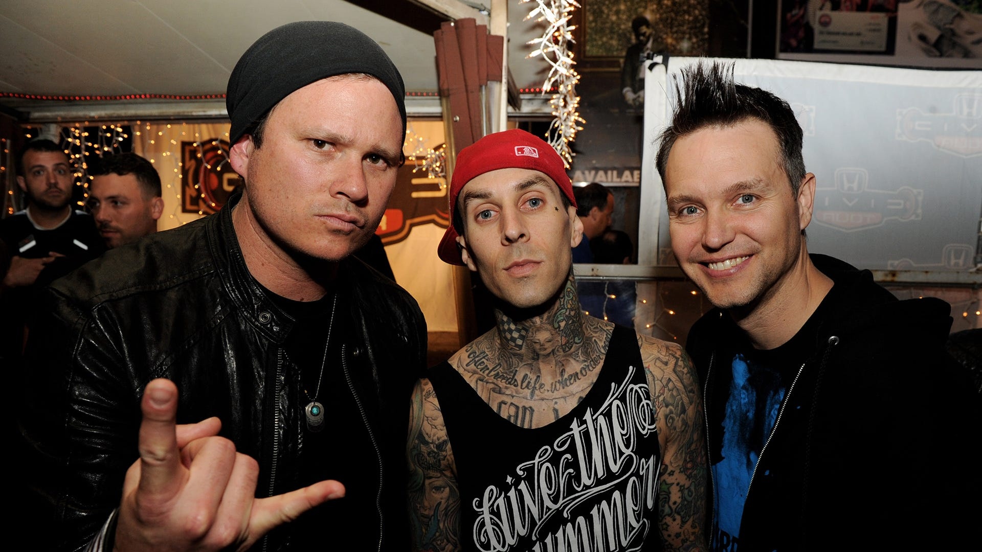 Original Blink 182 members, Backyard band meeting, 1920x1080 Full HD Desktop