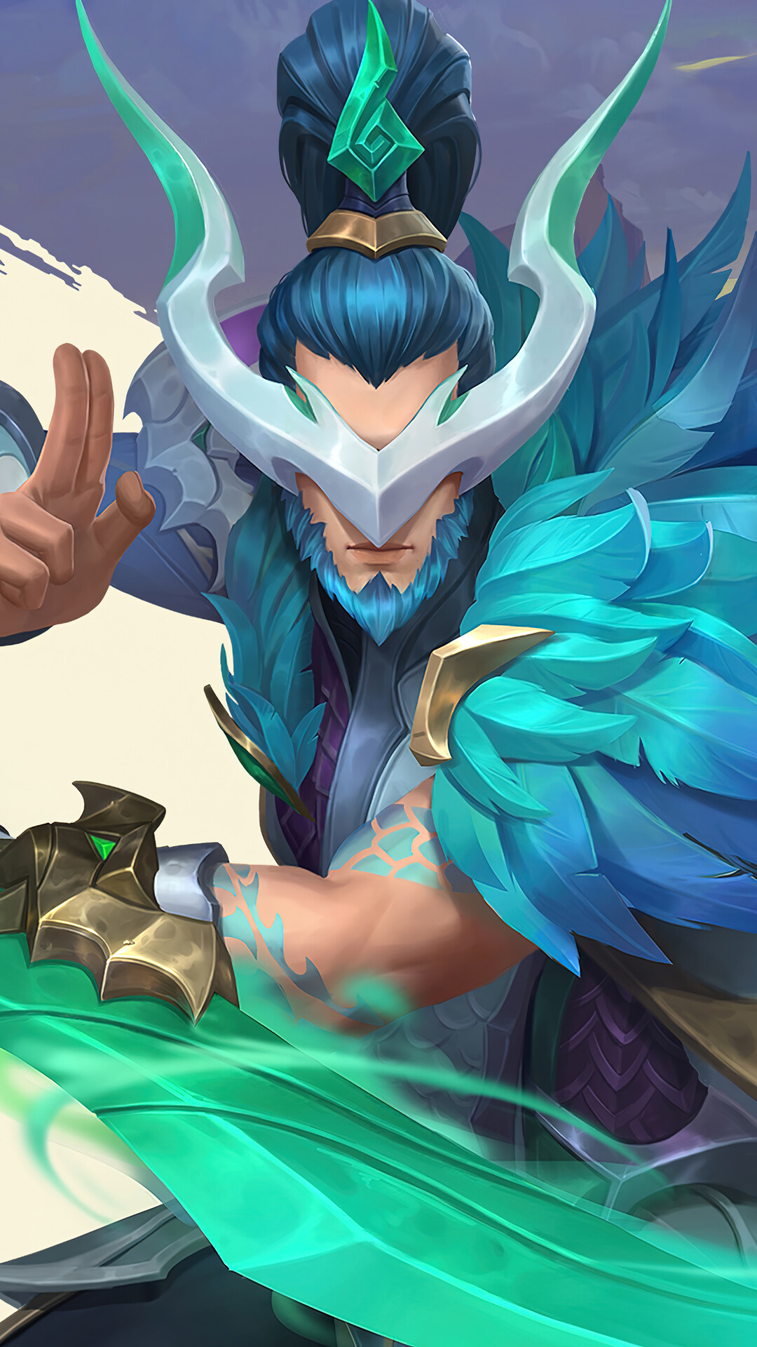 LOL Zephyr Dragon Master Yi, iPhone wallpaper, 1080x1920 Full HD Phone