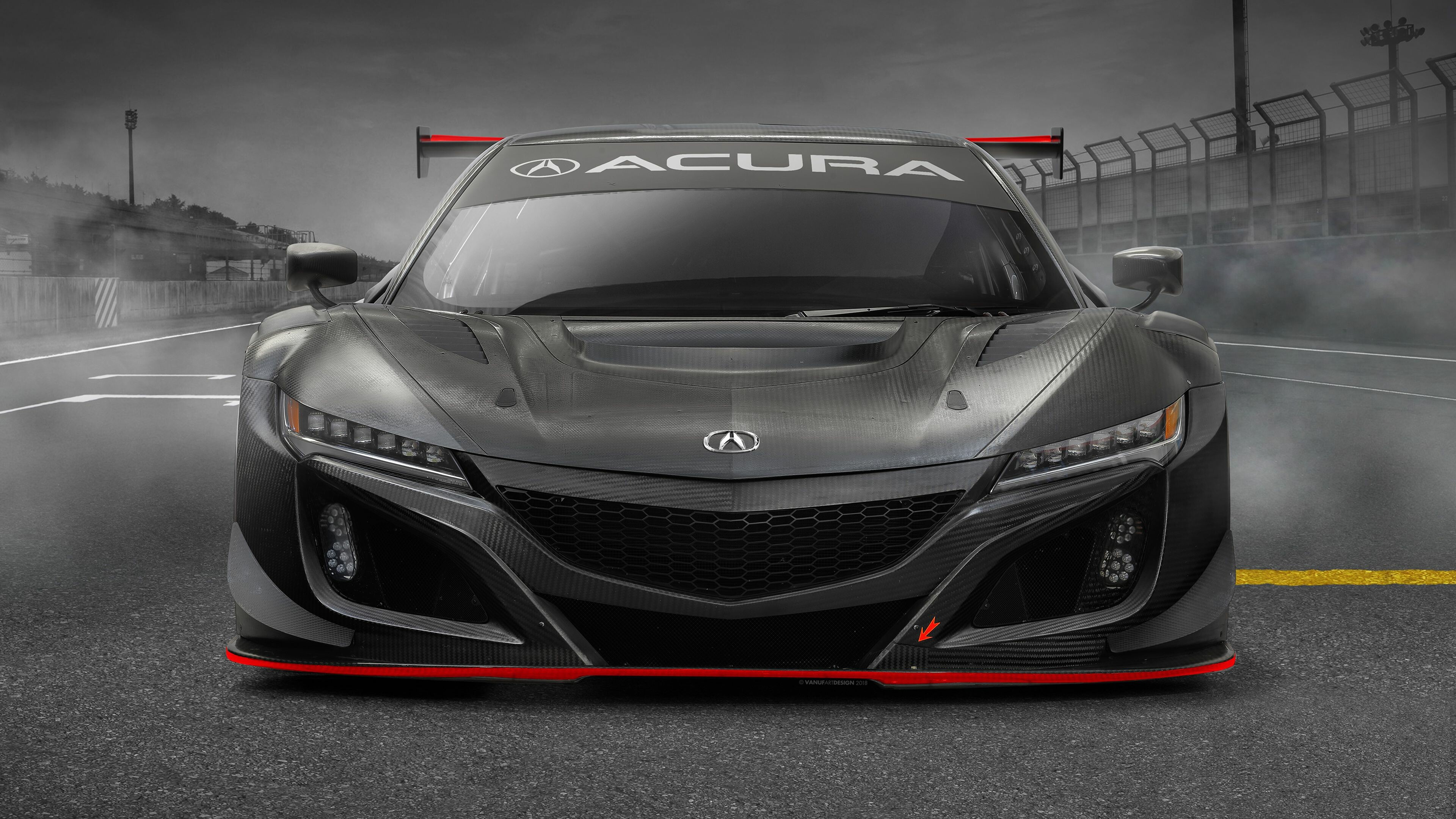 NSX GT3 Evo, Acura Wallpaper, 3840x2160 4K Desktop