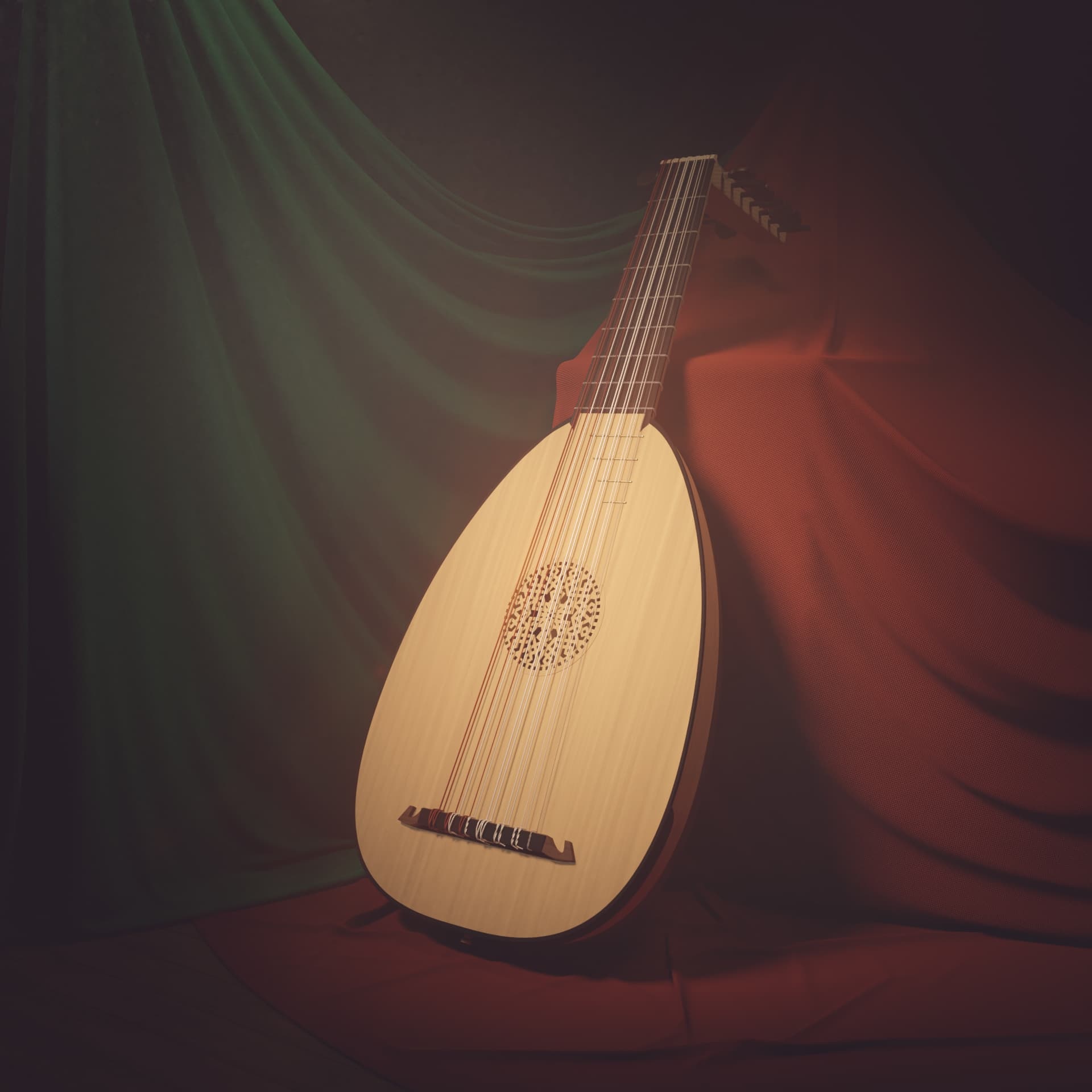 Lute music, Renaissance lute, Creative projects, Blender artists, 1920x1920 HD Phone