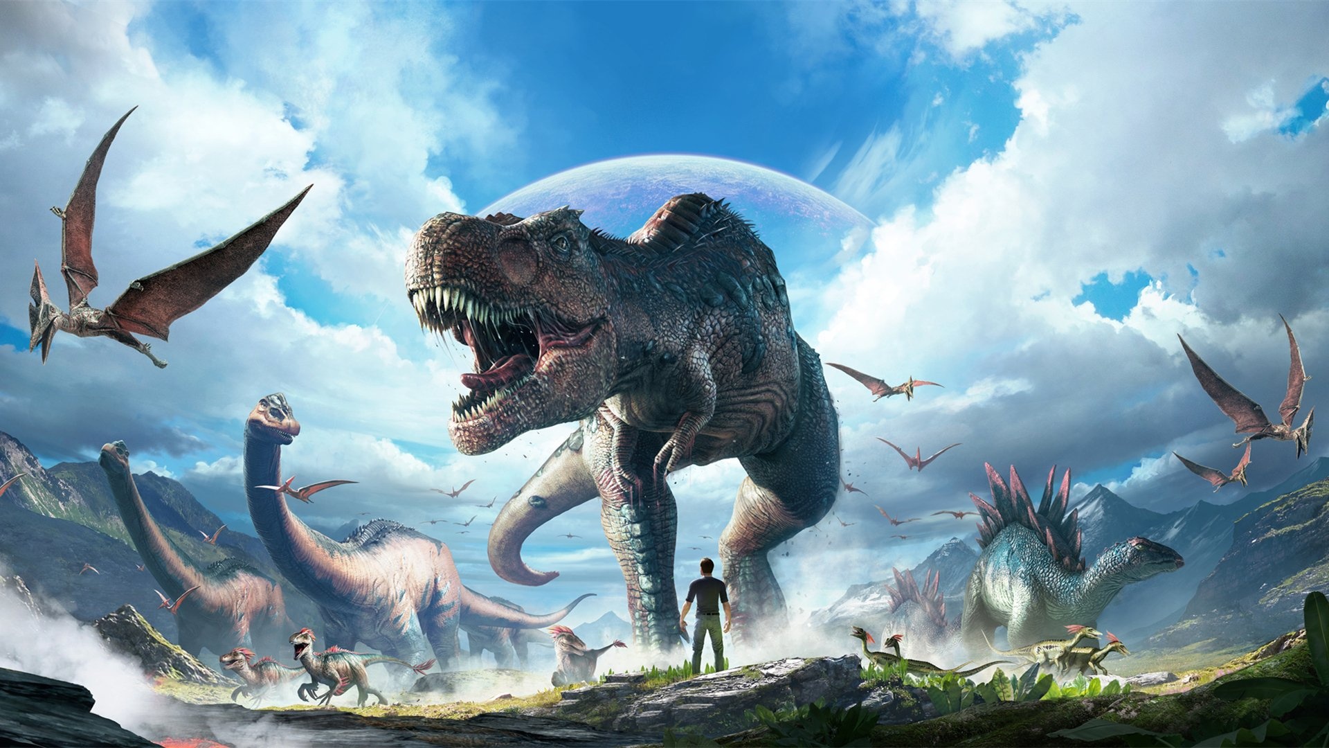 ARK Survival Evolved, HD wallpapers, Thrilling gameplay, Ancient environments, 1920x1080 Full HD Desktop