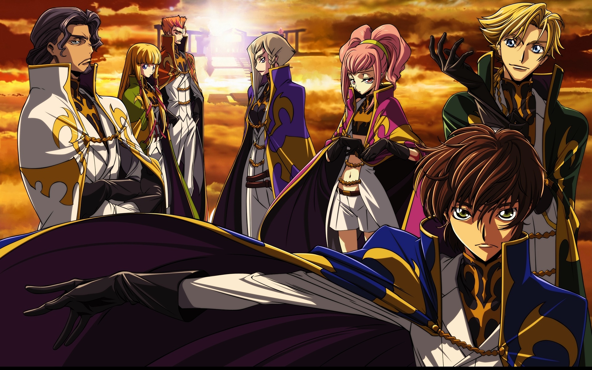 Code Geass: Lelouch of the Rebellion, Political intrigue, Mecha battles, Complex characters, 1920x1200 HD Desktop