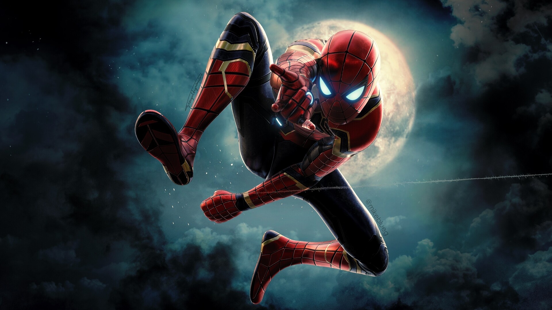 Iron Spider, Artstation, Marvel wallpapers, Superhero design, 1920x1080 Full HD Desktop