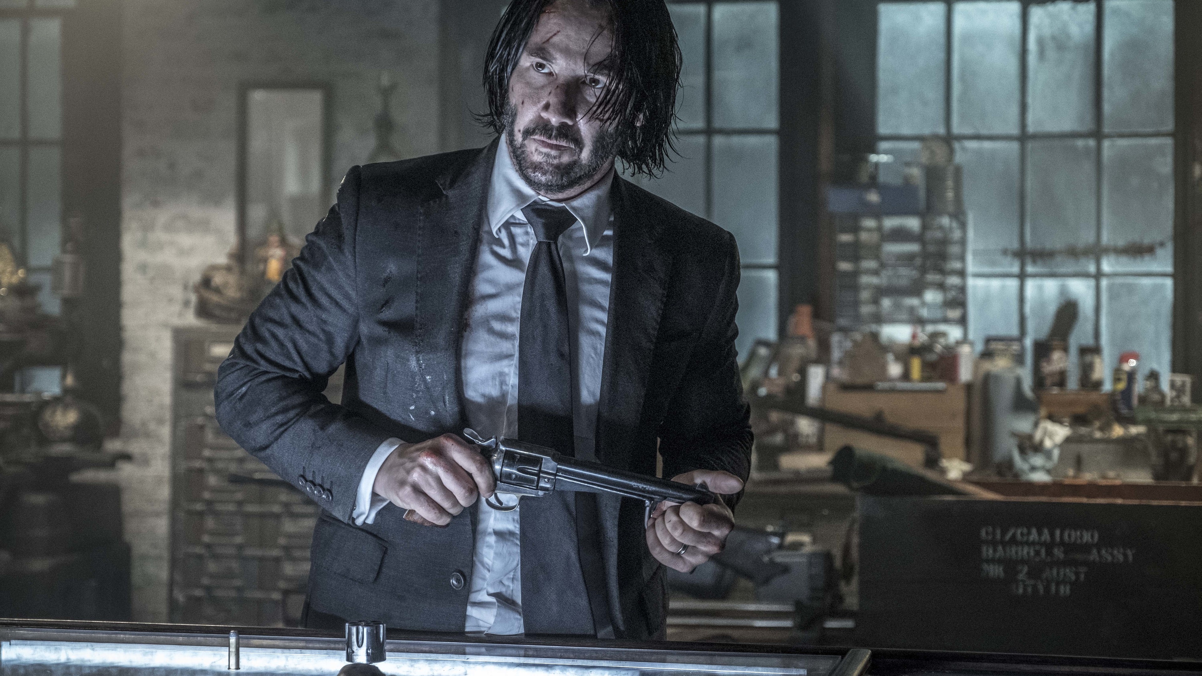 John Wick: Chapter 3 Parabellum, 4K wallpaper download, 2019 action movie, John Wick series, 3840x2160 4K Desktop