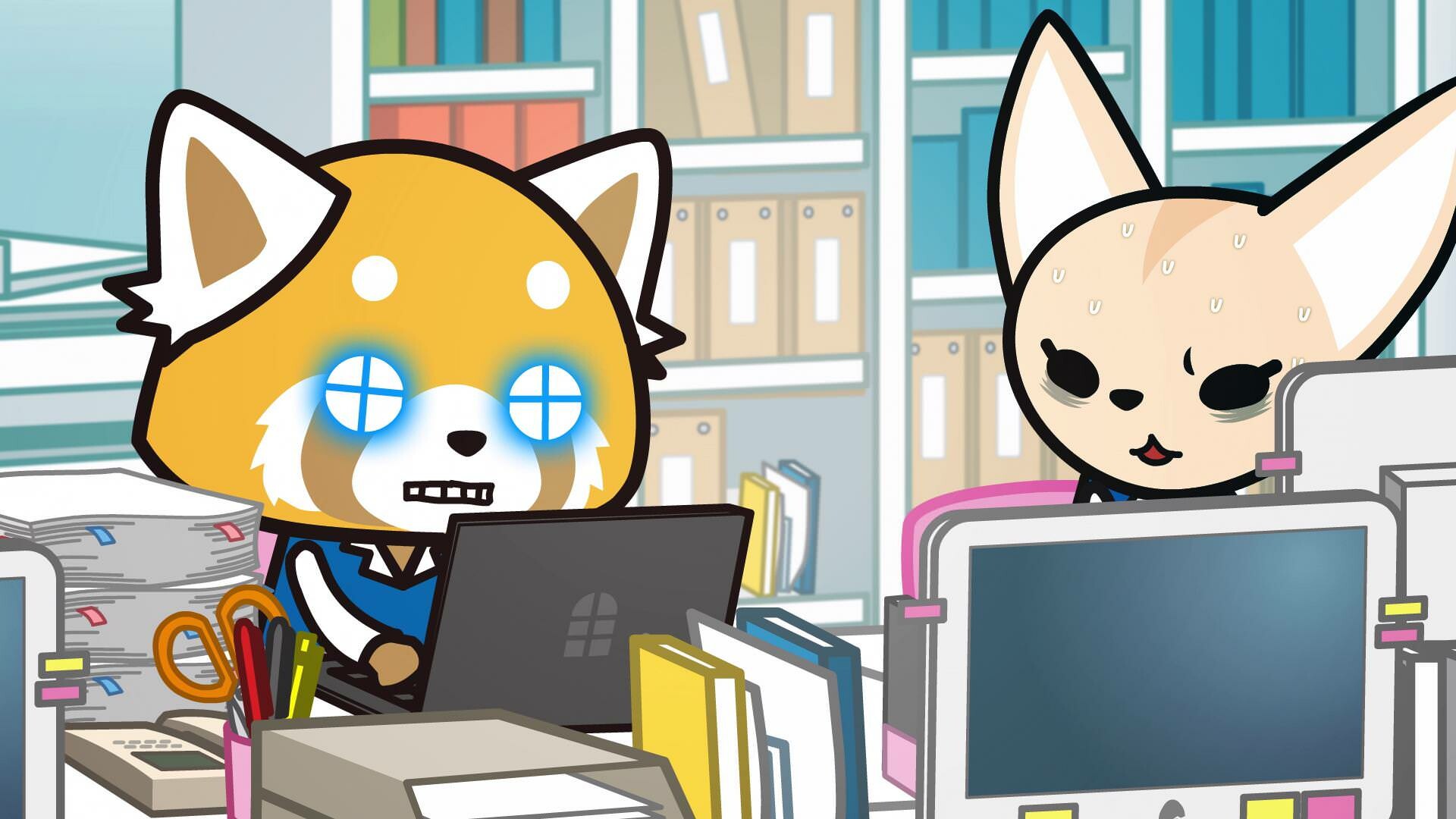 Aggretsuko, The Nexus, Exquisite artwork, Captivating visuals, 1920x1080 Full HD Desktop