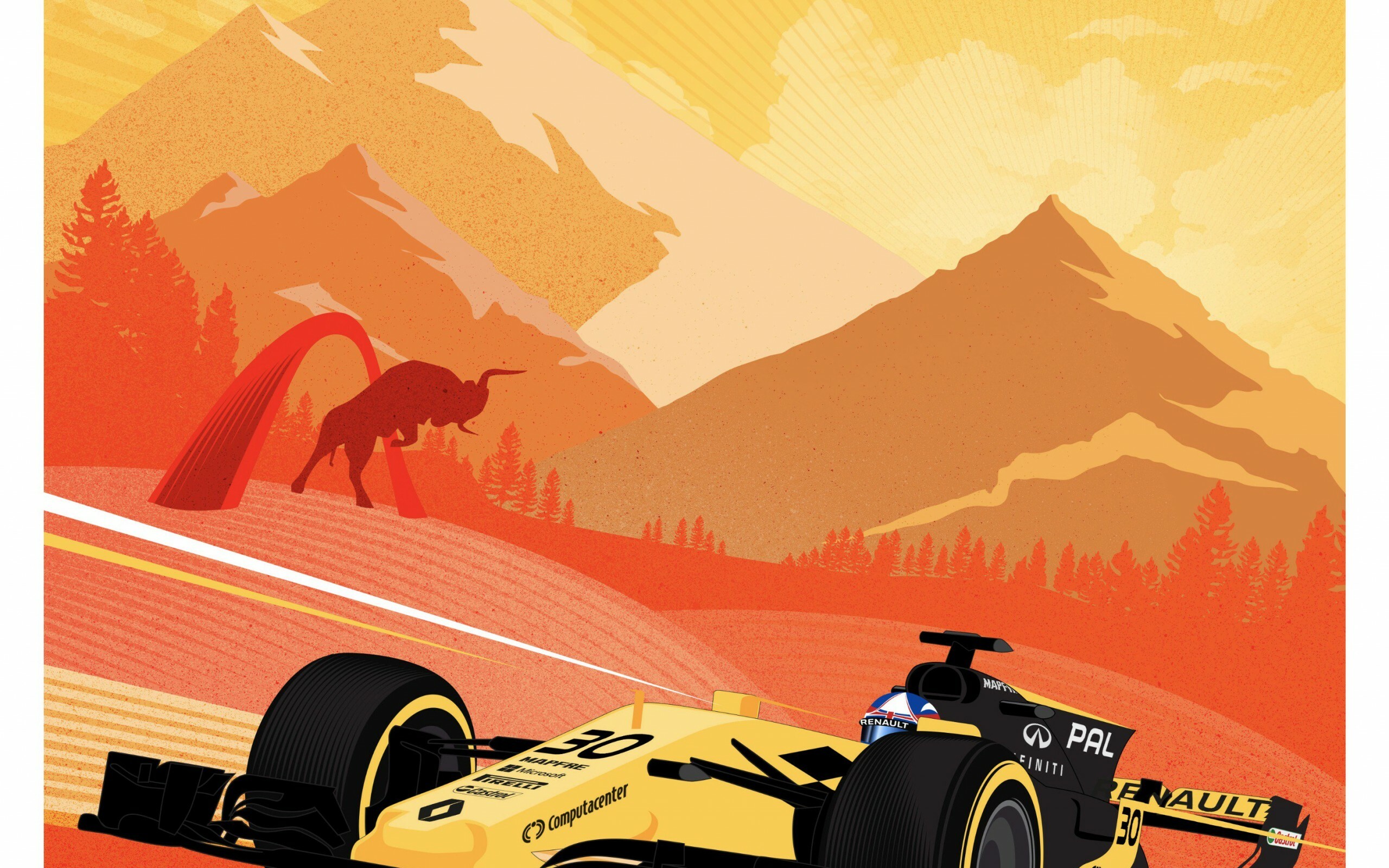 Renault Formula 1, Austria 2017, Poster wallpaper, Thrilling race, 2560x1600 HD Desktop