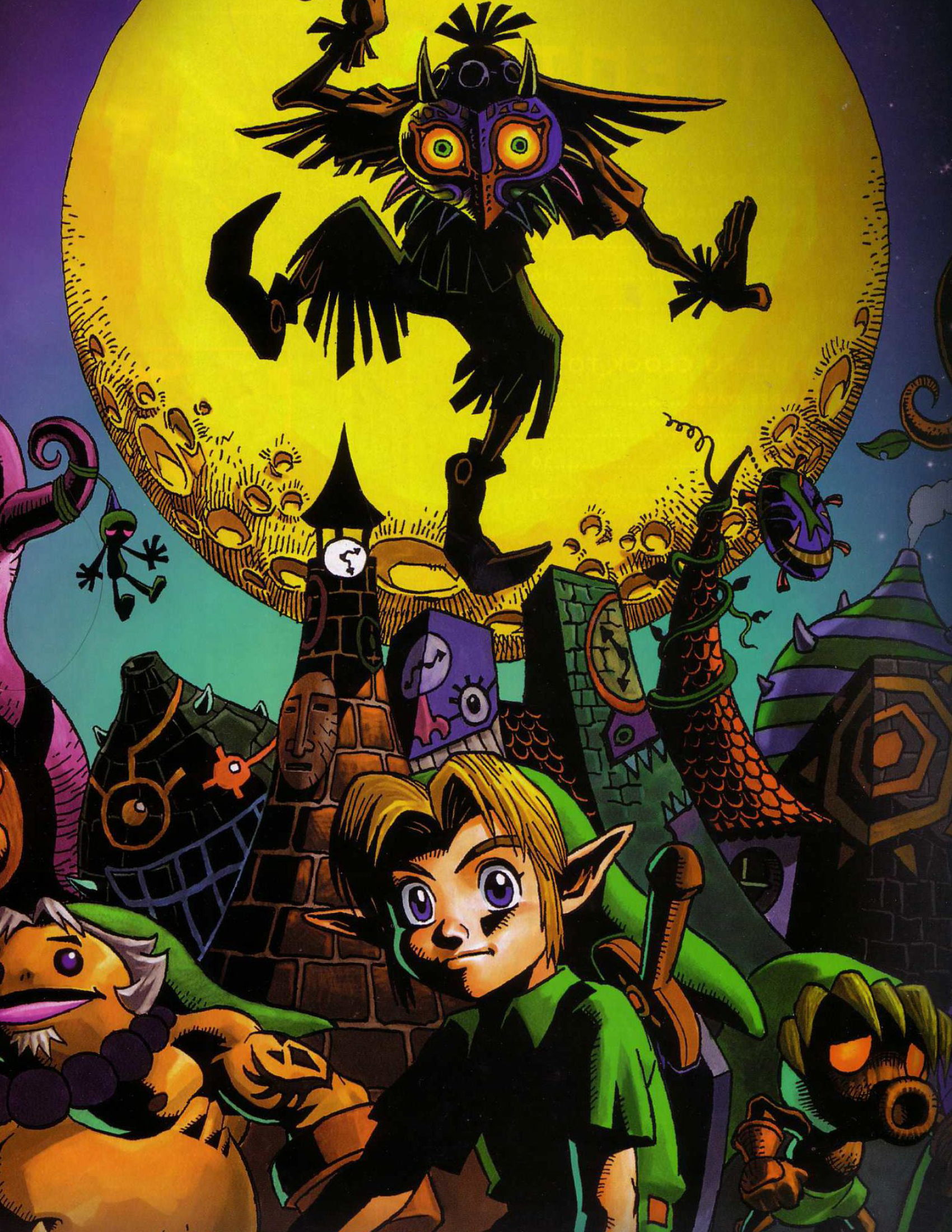 The Legend of Zelda Majora's Mask wallpaper, Captivating visuals, Artistic gallery, Stunning scans, 1700x2200 HD Phone