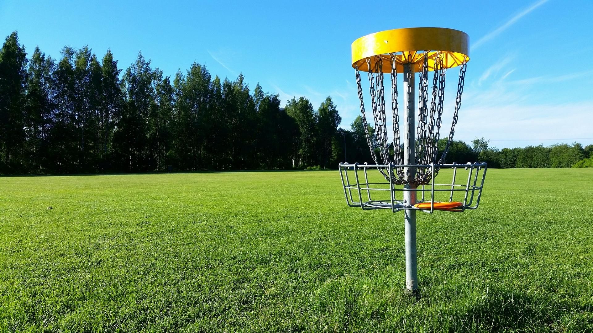 Disc golf target basket, Flying Disc Sports Wallpaper, 1920x1080 Full HD Desktop