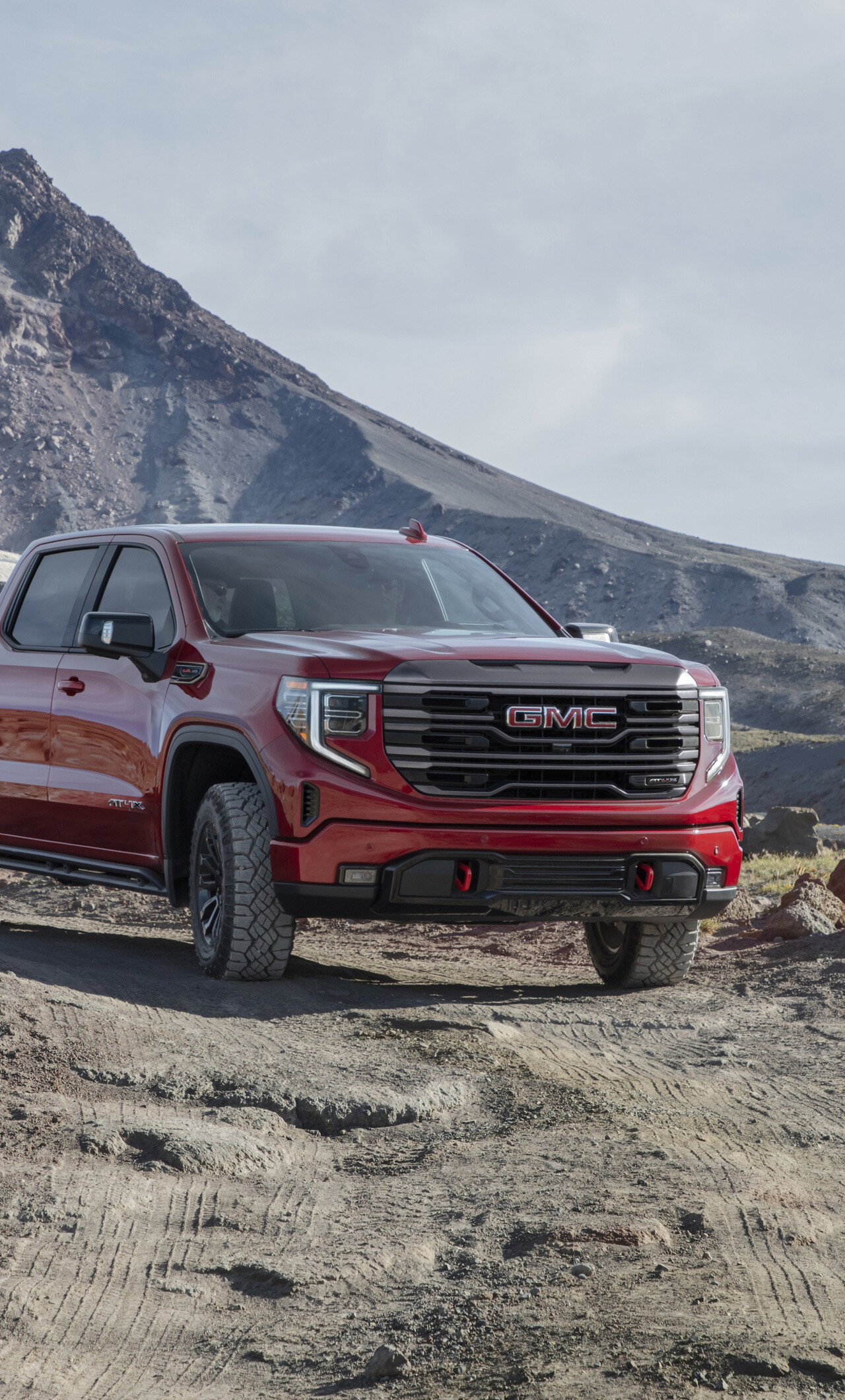 GMC Sierra AT4X, Off-road capability, Crew cab design, High-resolution visuals, 1280x2120 HD Phone