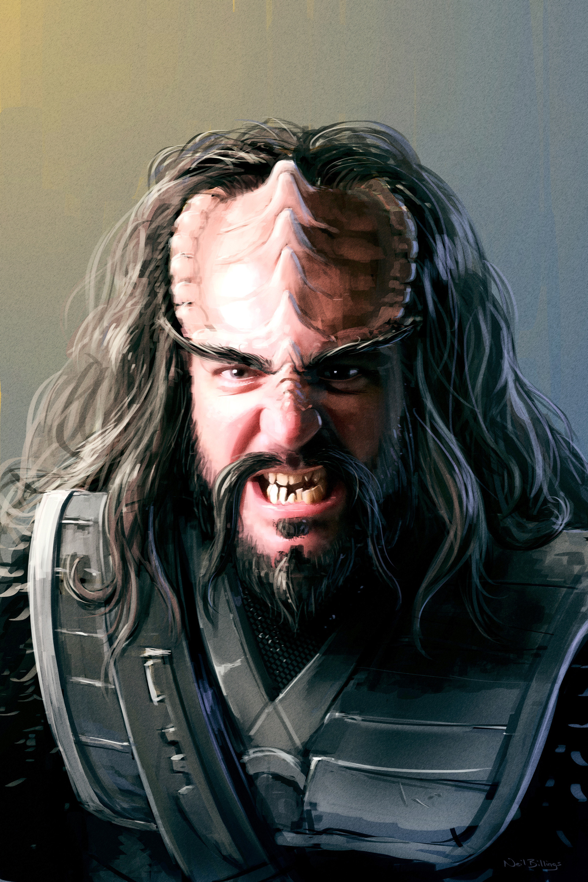 Klingon warrior, TV Shows, Artstation, Klingon, 1920x2880 HD Phone