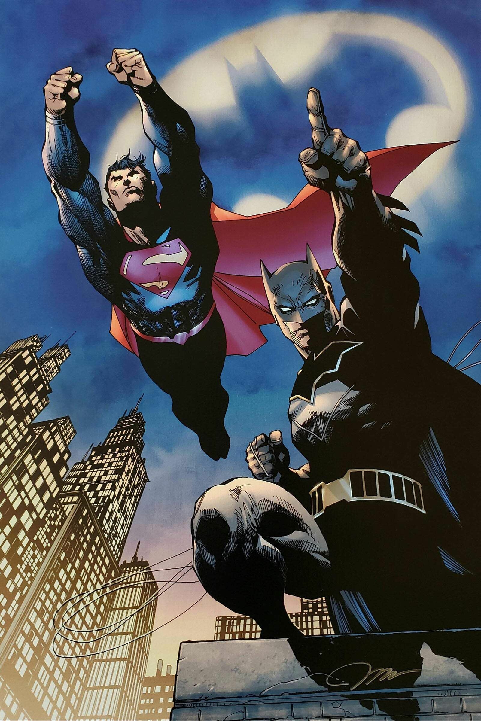 Batman, Superman by Jim Lee Wallpaper, 1610x2400 HD Phone