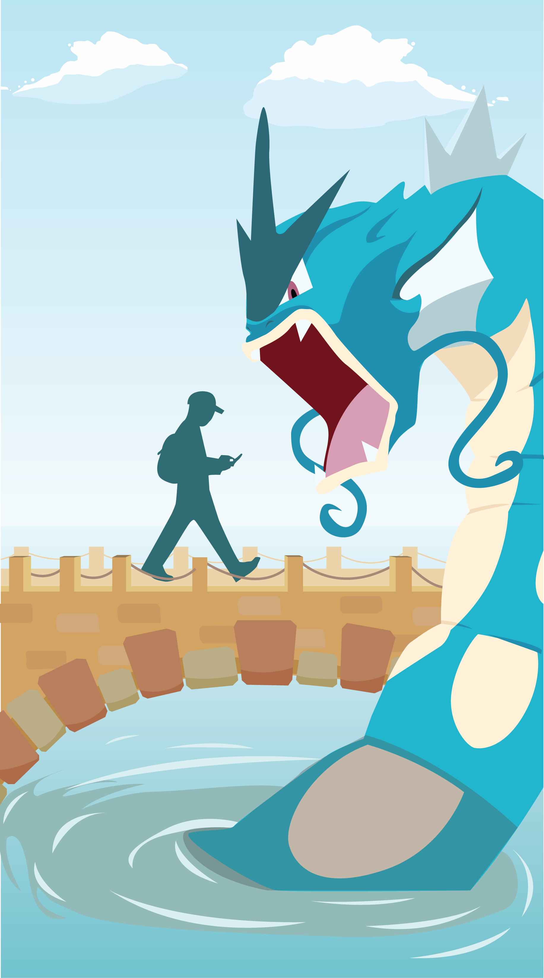 Pokemon GO, Loading screen, Backgrounds, Cool designs, 1840x3300 HD Phone