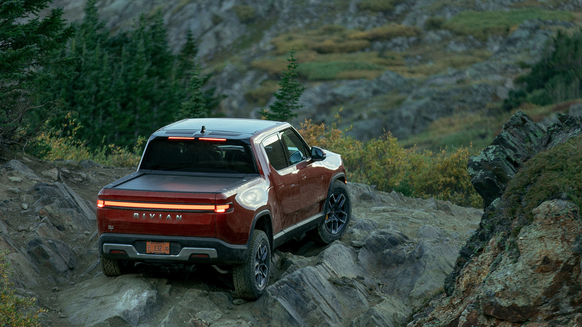 Mountains, Rivian Automotive Wallpaper, 1920x1080 Full HD Desktop