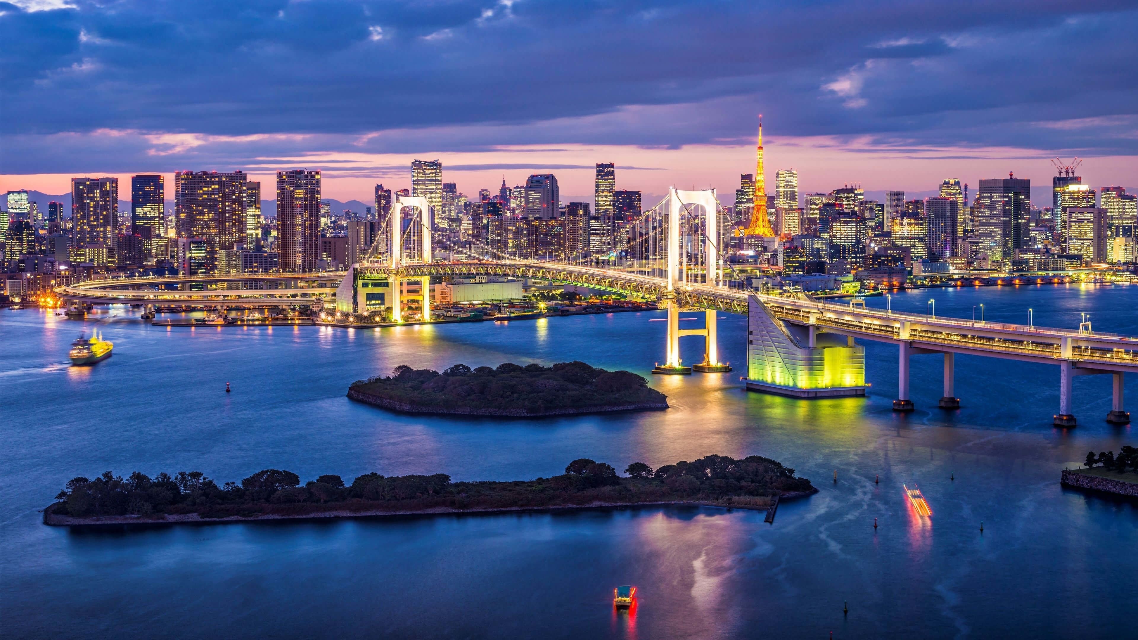 Japan Skyline, Tokyo, Travels, Skyline, 3840x2160 4K Desktop