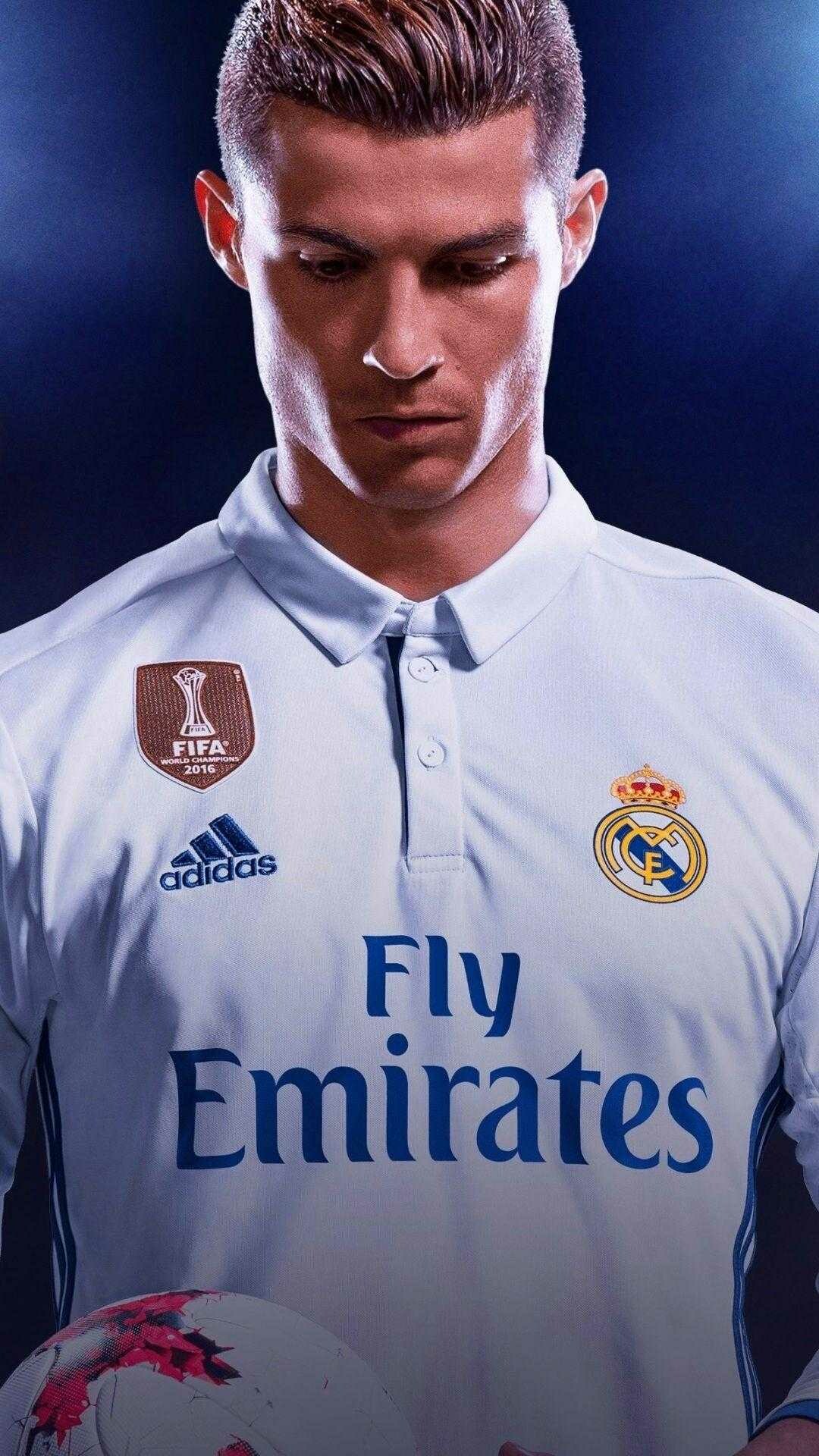 Cristiano Ronaldo, Energetic athlete, Devastating free-kicks, Passionate competitor, 1080x1920 Full HD Phone