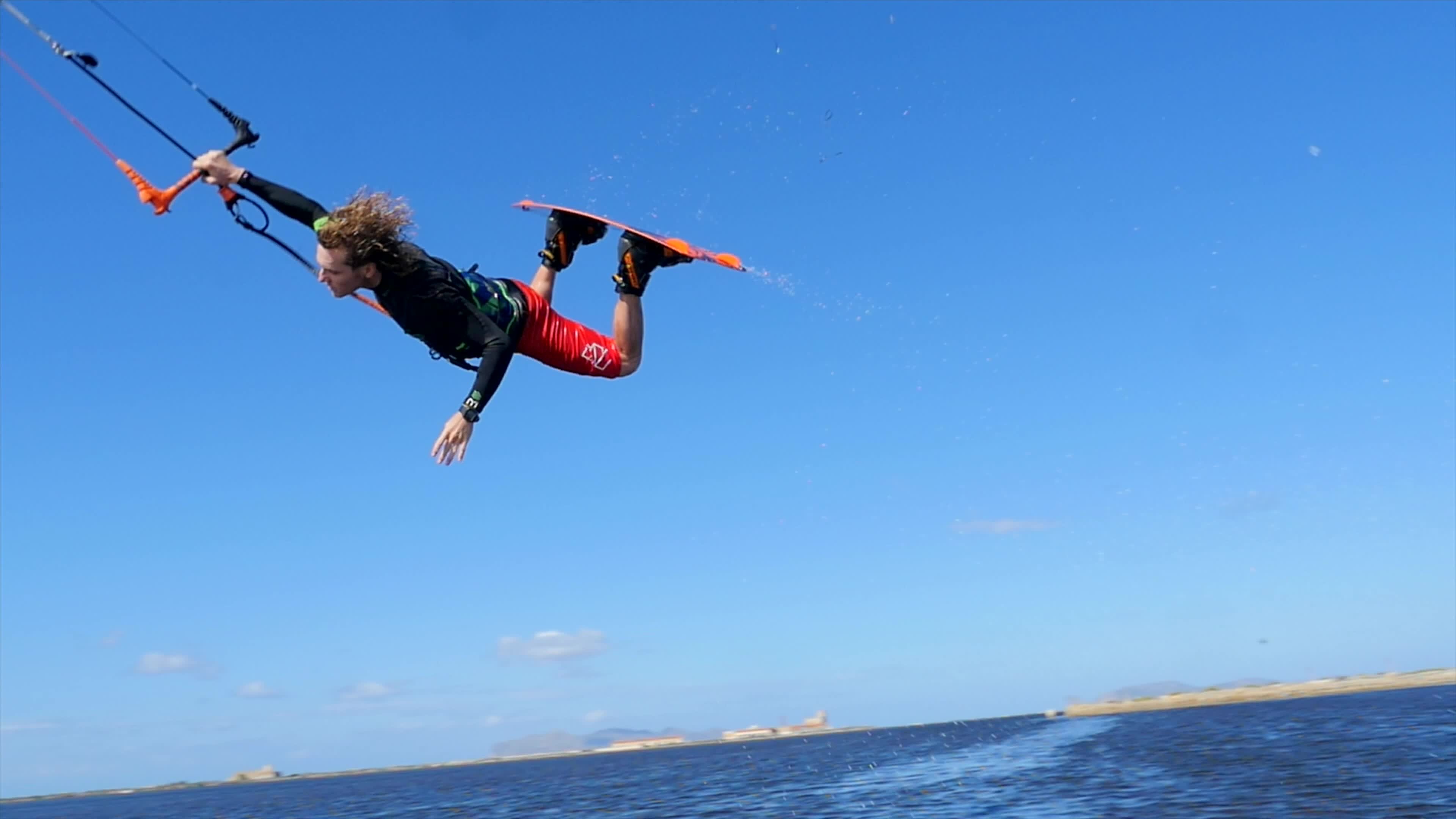 Jumping trick, Kiteboarding Wallpaper, 3840x2160 4K Desktop