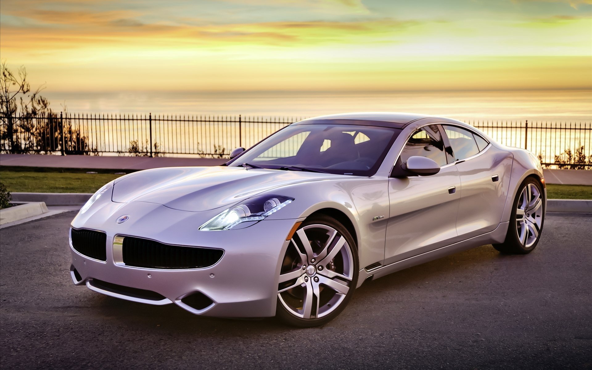 Sunset, Fisker Inc. Wallpaper, 1920x1200 HD Desktop