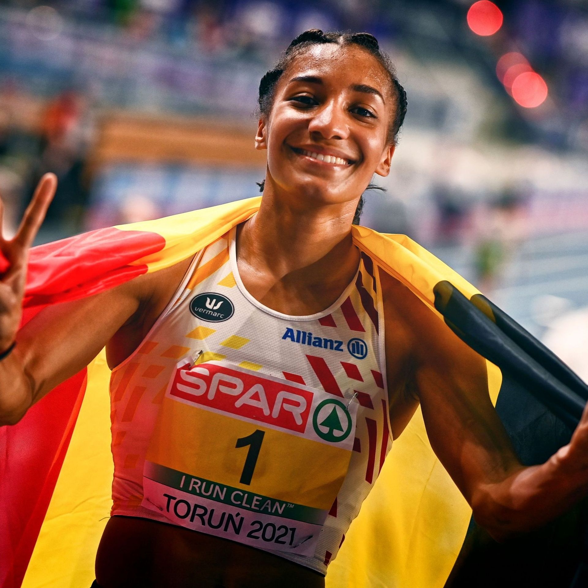 Nafissatou Thiam, Heptathlon champion, Tokyo Olympics, 1920x1920 HD Phone