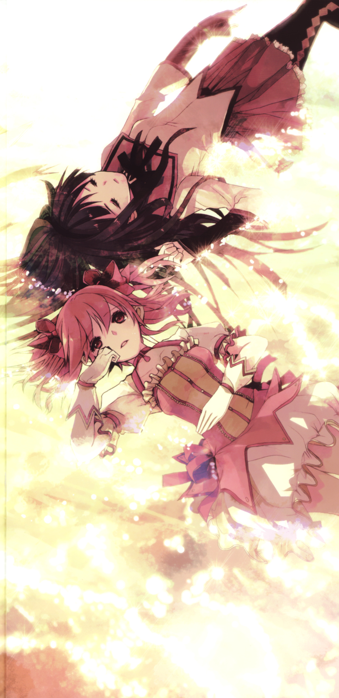 Madoka Magica, Anime, Magical girls, Fantasy, 1080x2220 HD Phone