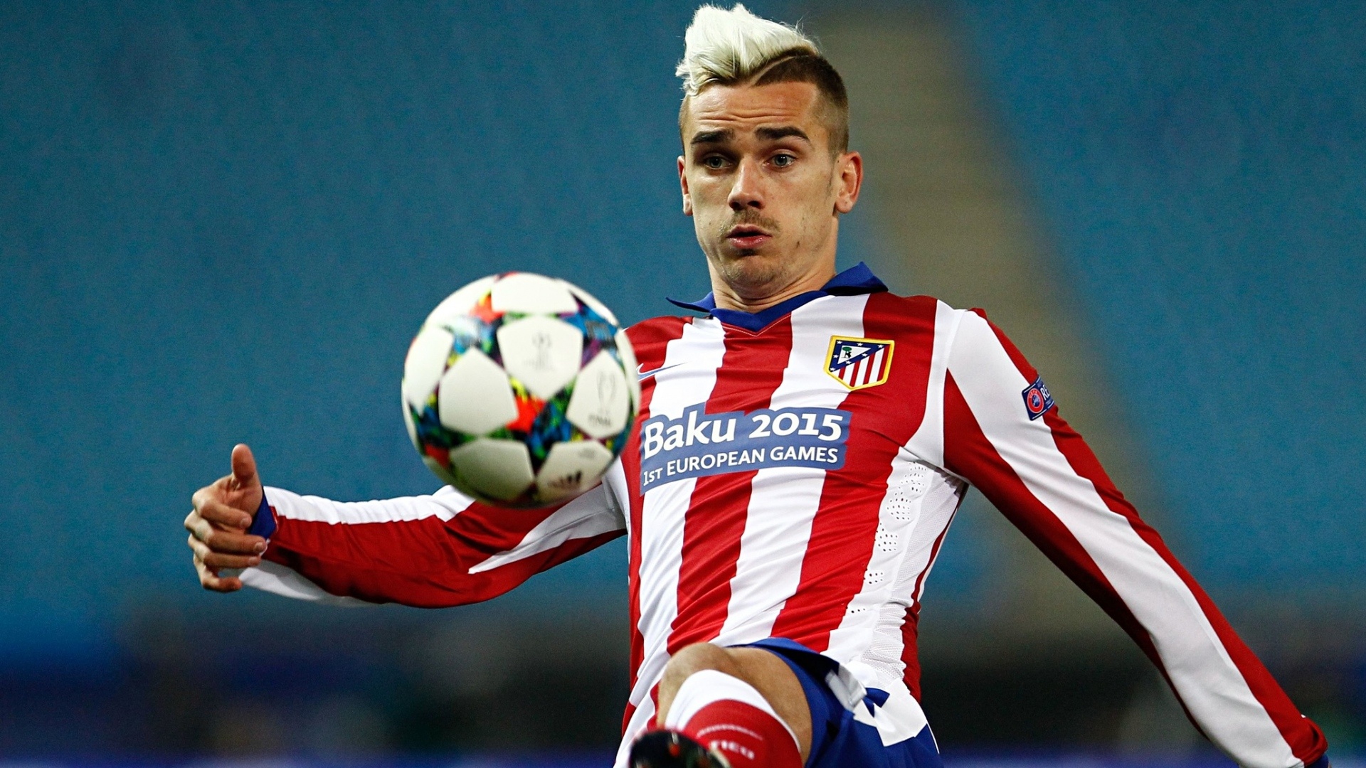 UEFA footballers, Atletico Madrid glory, Galatasaray match, Antoine Griezmann, 1920x1080 Full HD Desktop